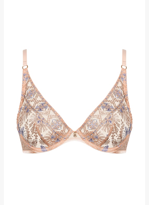 A la Folie kohl black underwired triangle bra | Beige by AUBADE A la Folie kohl black underwired triangle bra Beige