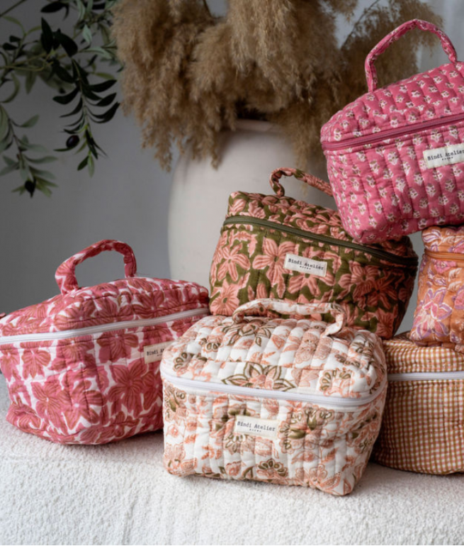 Toiletry bag BINDI ATELIER Pink