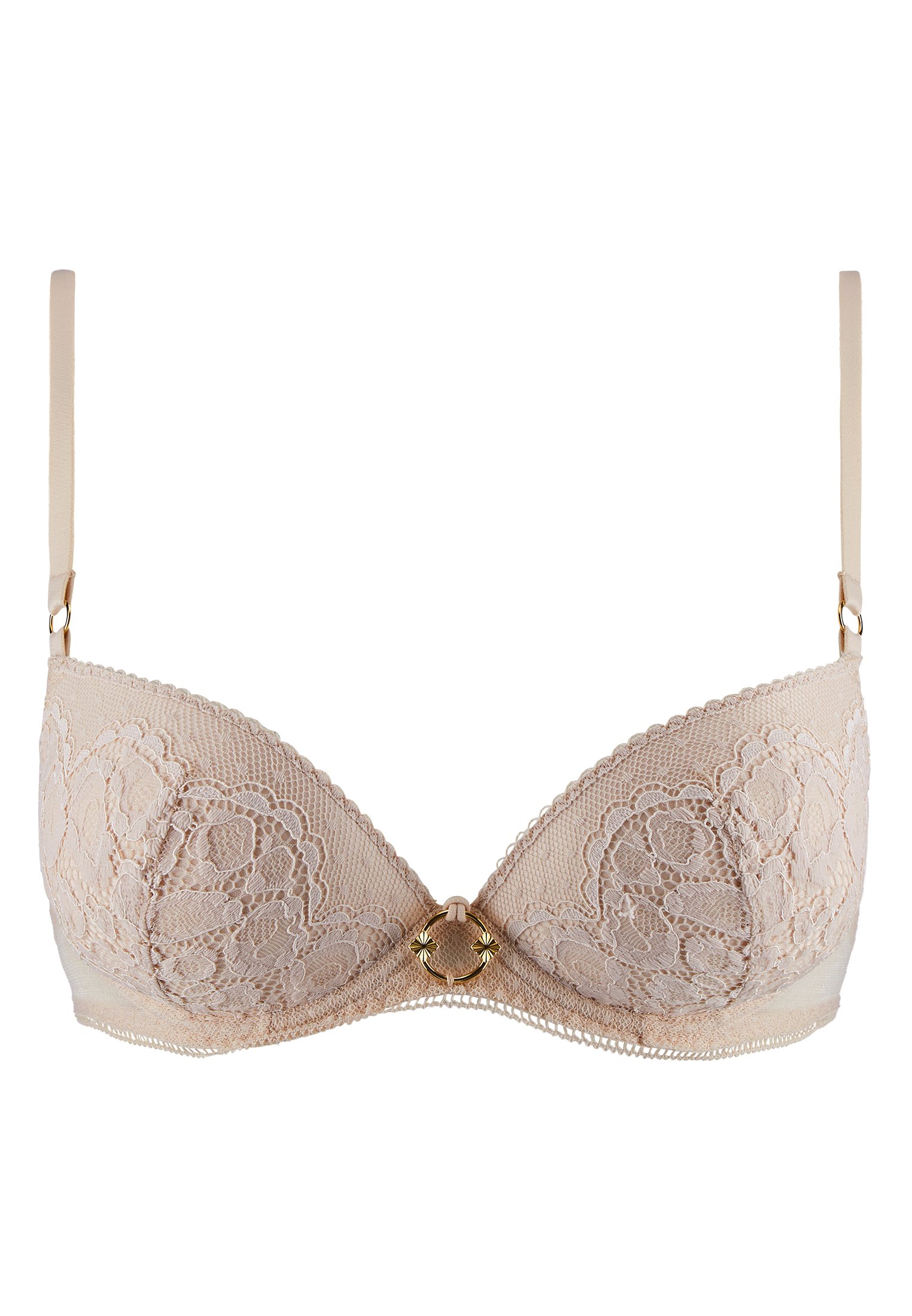 Amour Précieux Diamant black  push-up shell bra AUBADE Pink