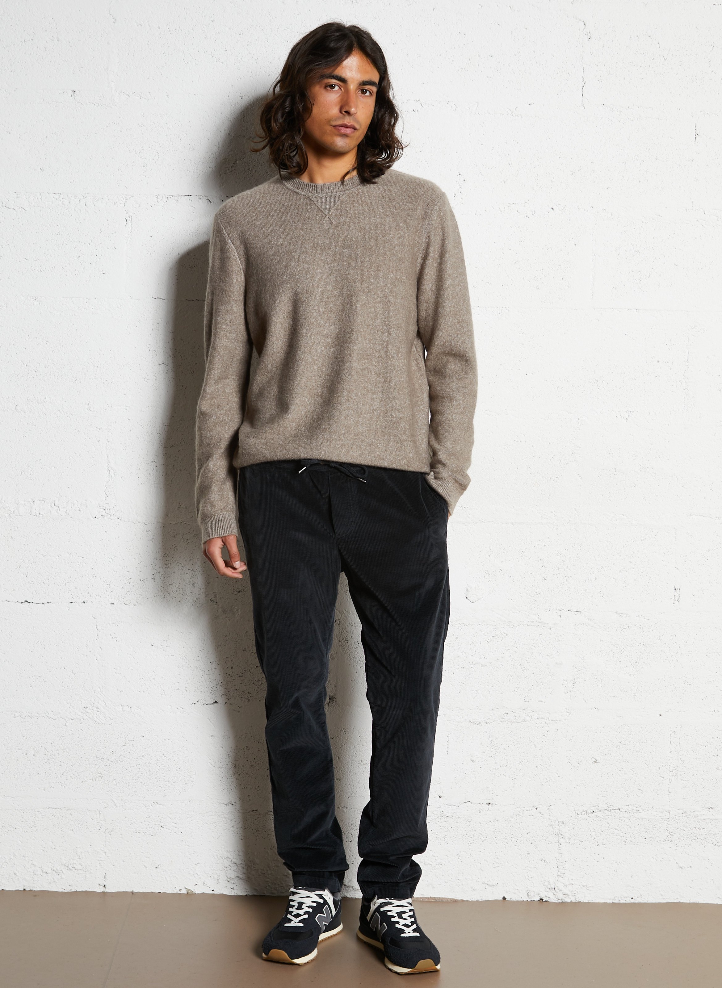 Gerade geschnittener Rundhalspullover IKKS Braun