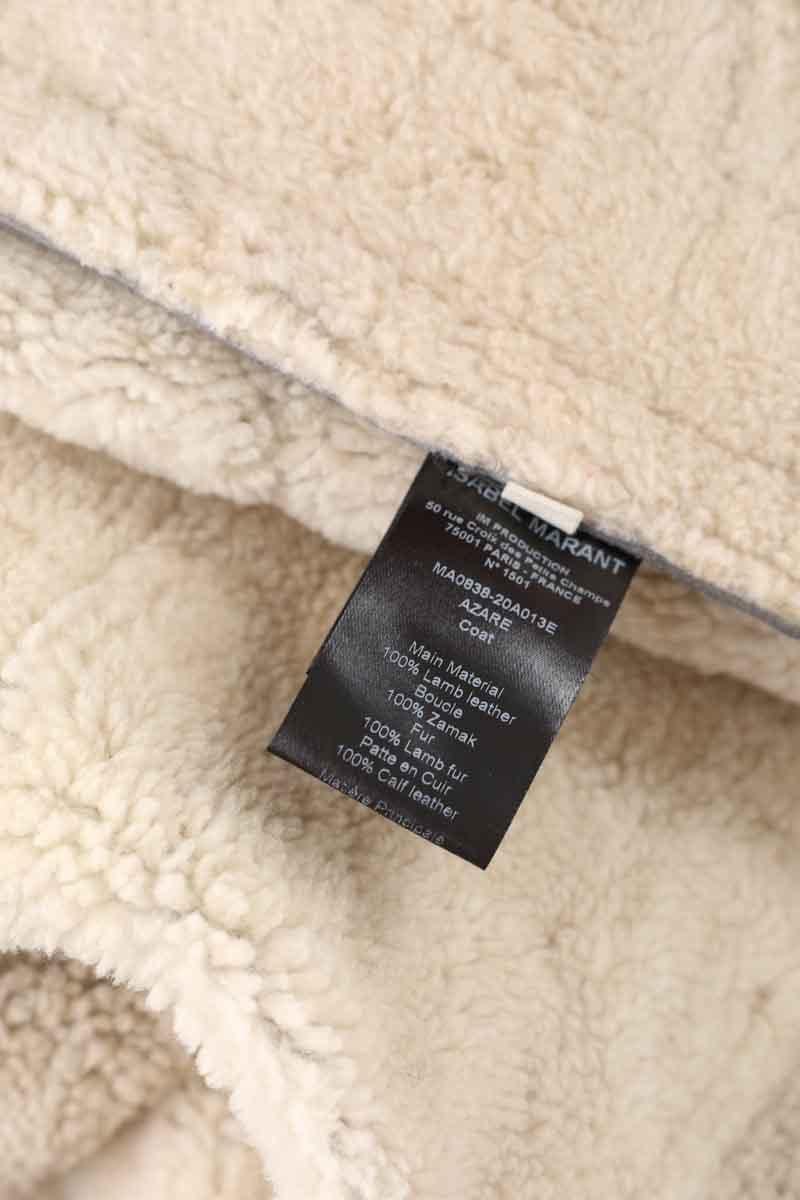 Leather coat ISABEL MARANT ÉTOILE - SECONDE MAIN Grey