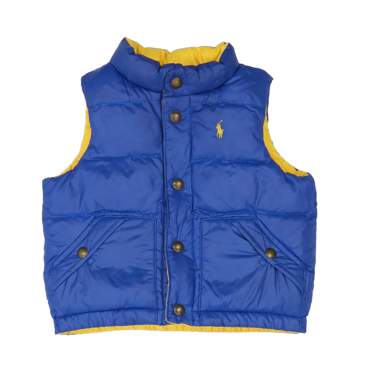 Yellow sleeveless baby jacket - 9 months POLO RALPH LAUREN - Seconde Main Yellow