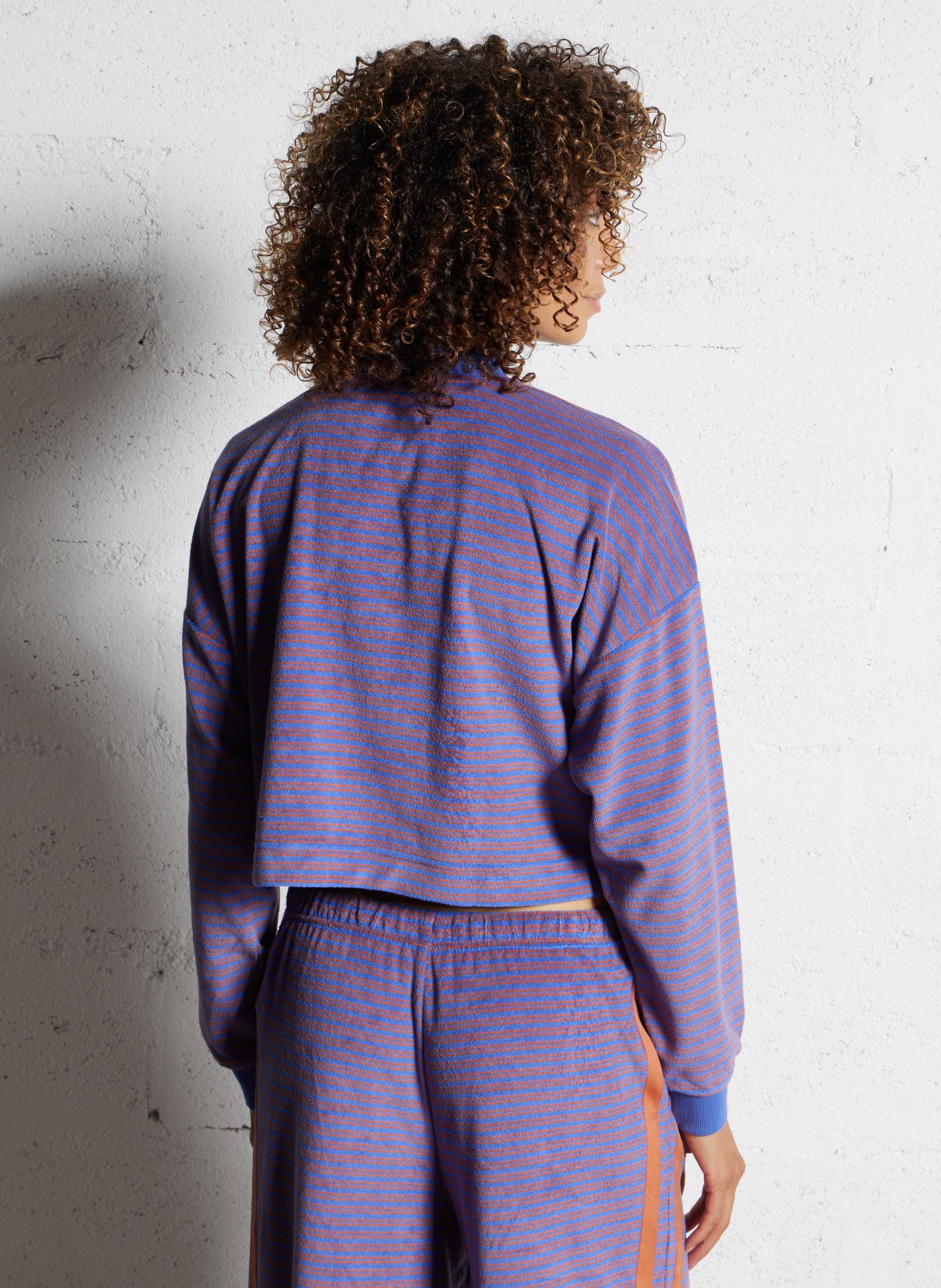 Sweat oversize col montant en coton mélangé BILLABONG Bleu