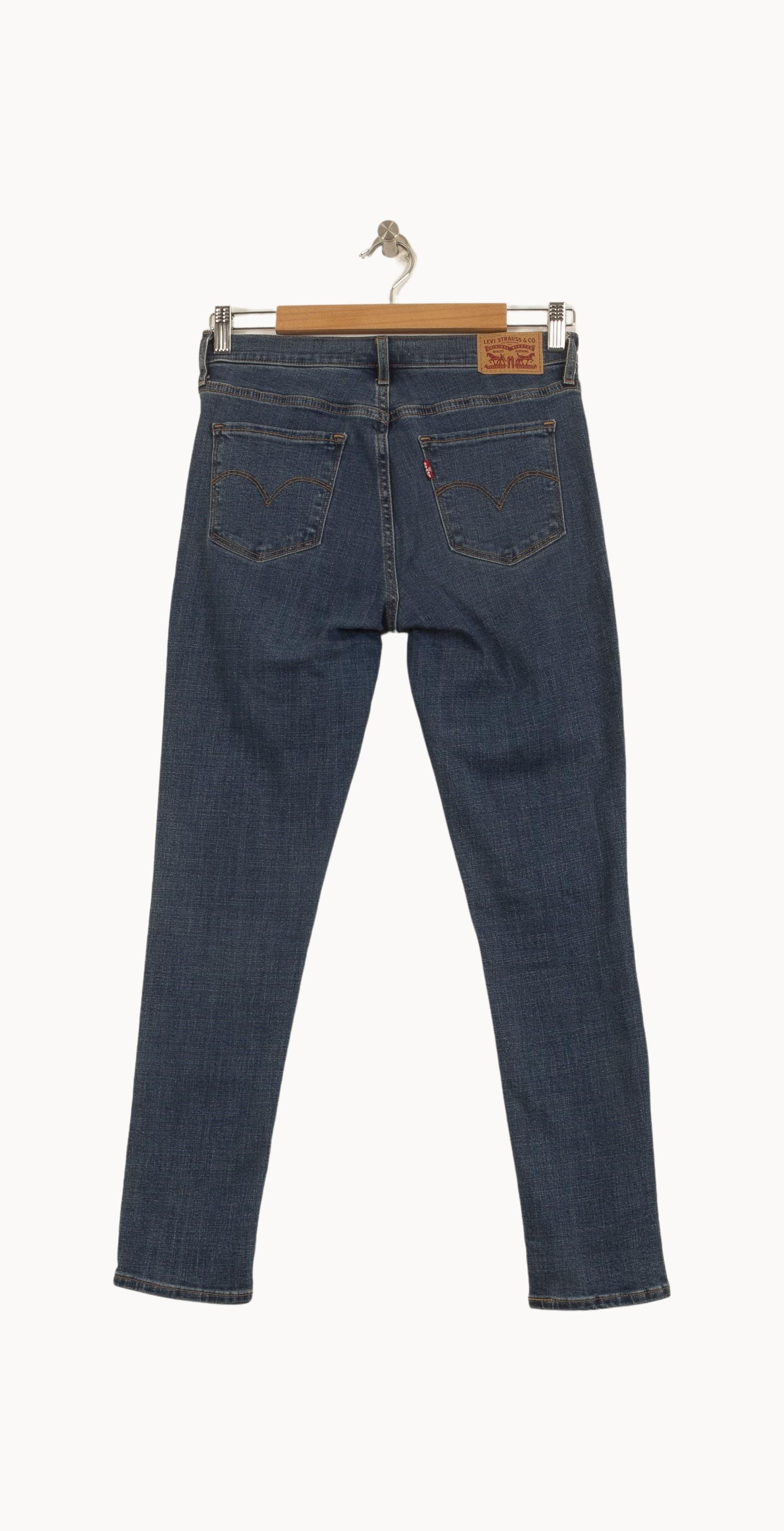 Cropped slim jeans with studs LEVI'S - Seconde main Blue