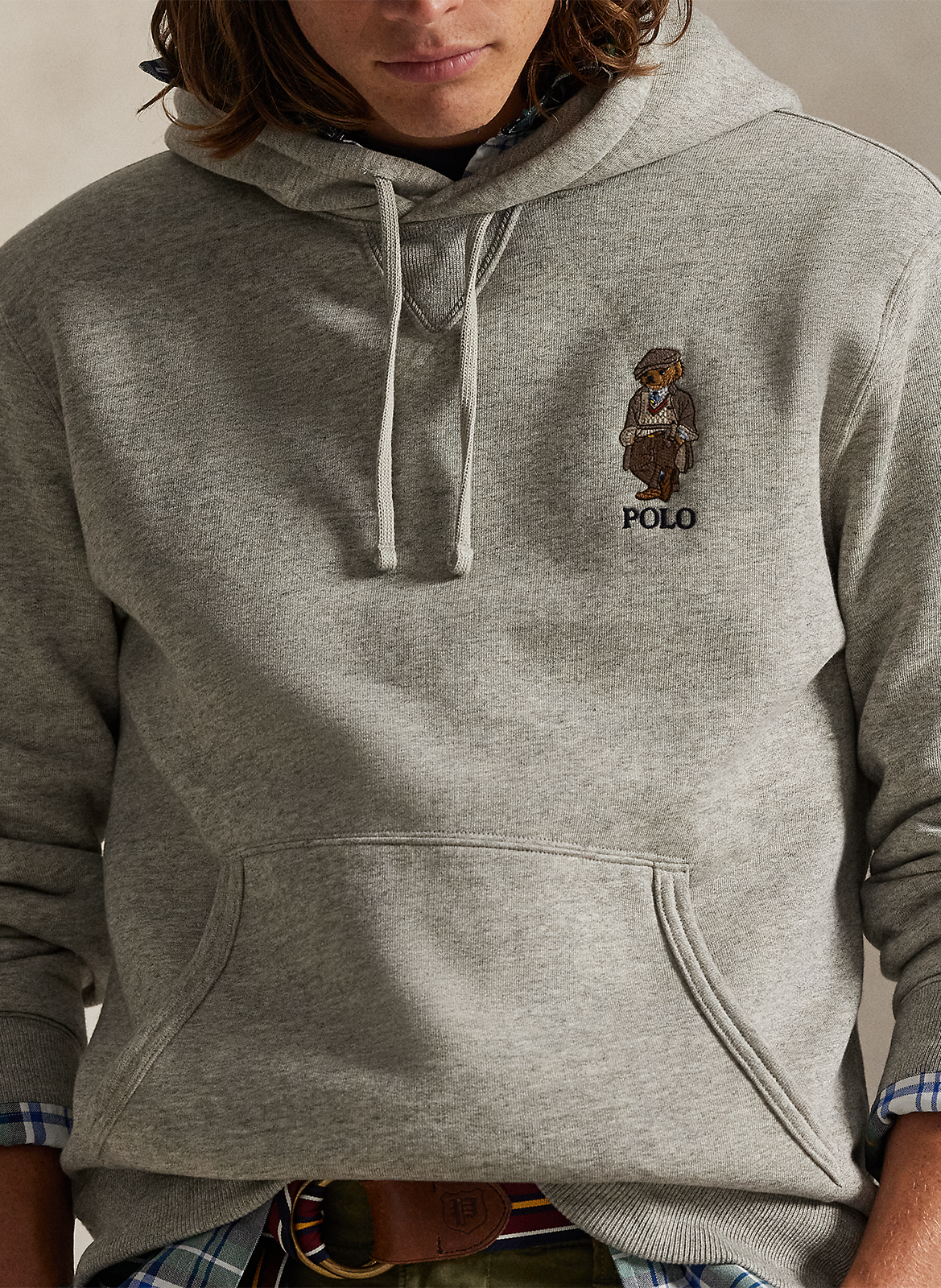 Rechte sweater van katoenmix POLO RALPH LAUREN Grijs