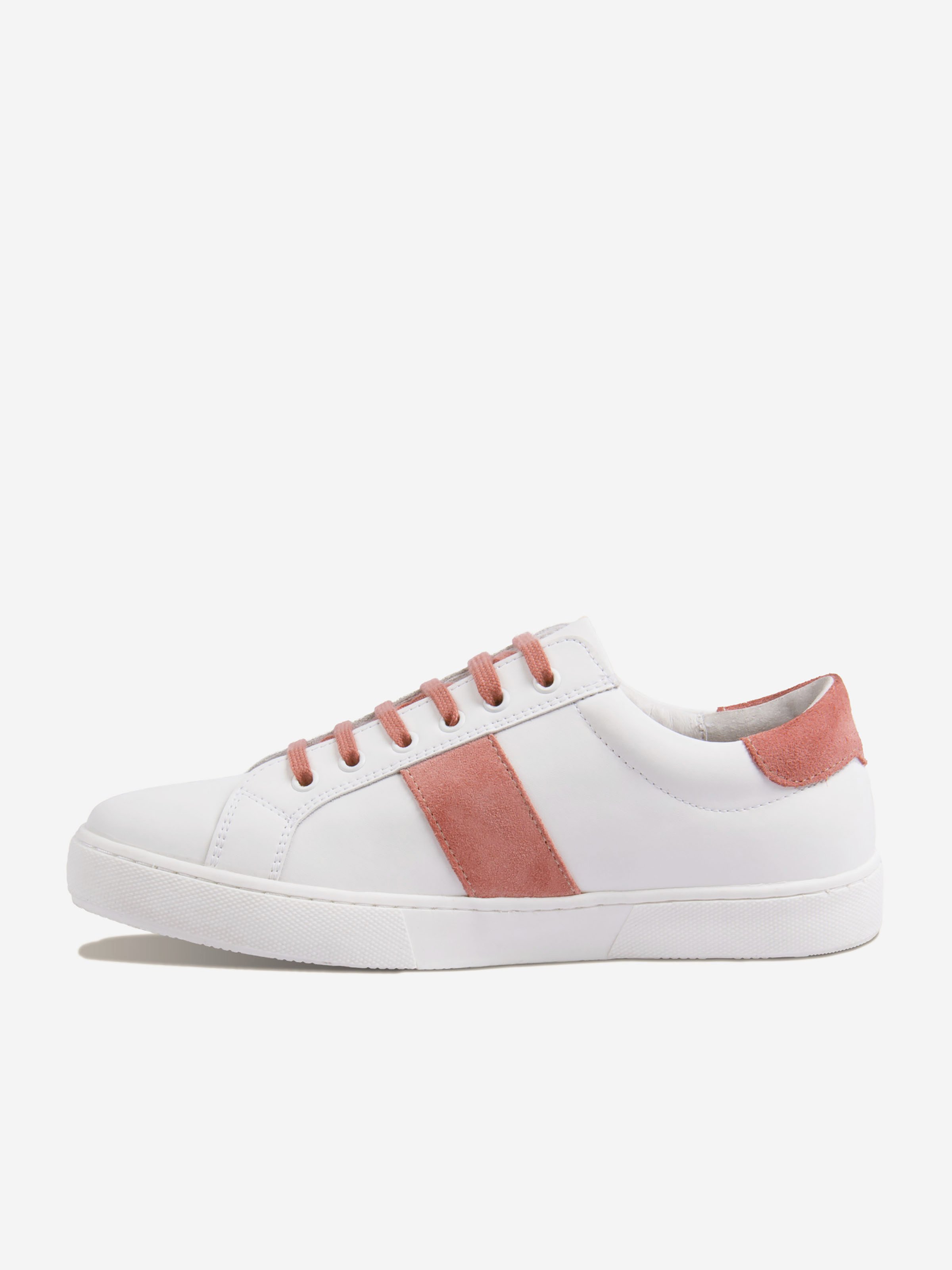 Victory leather lace-up sneakers JULES & JENN White