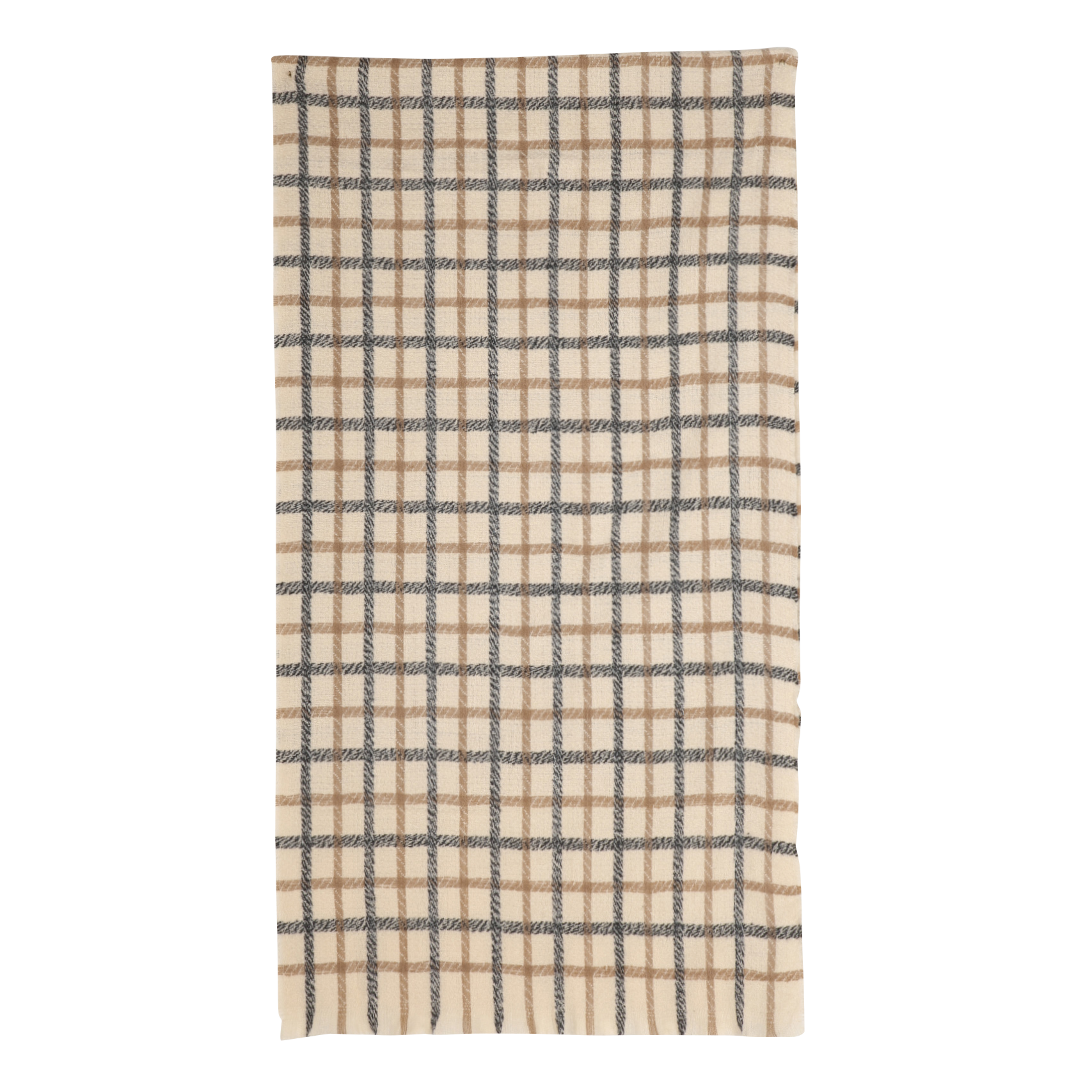 Checked knit scarf MAISON 123 White