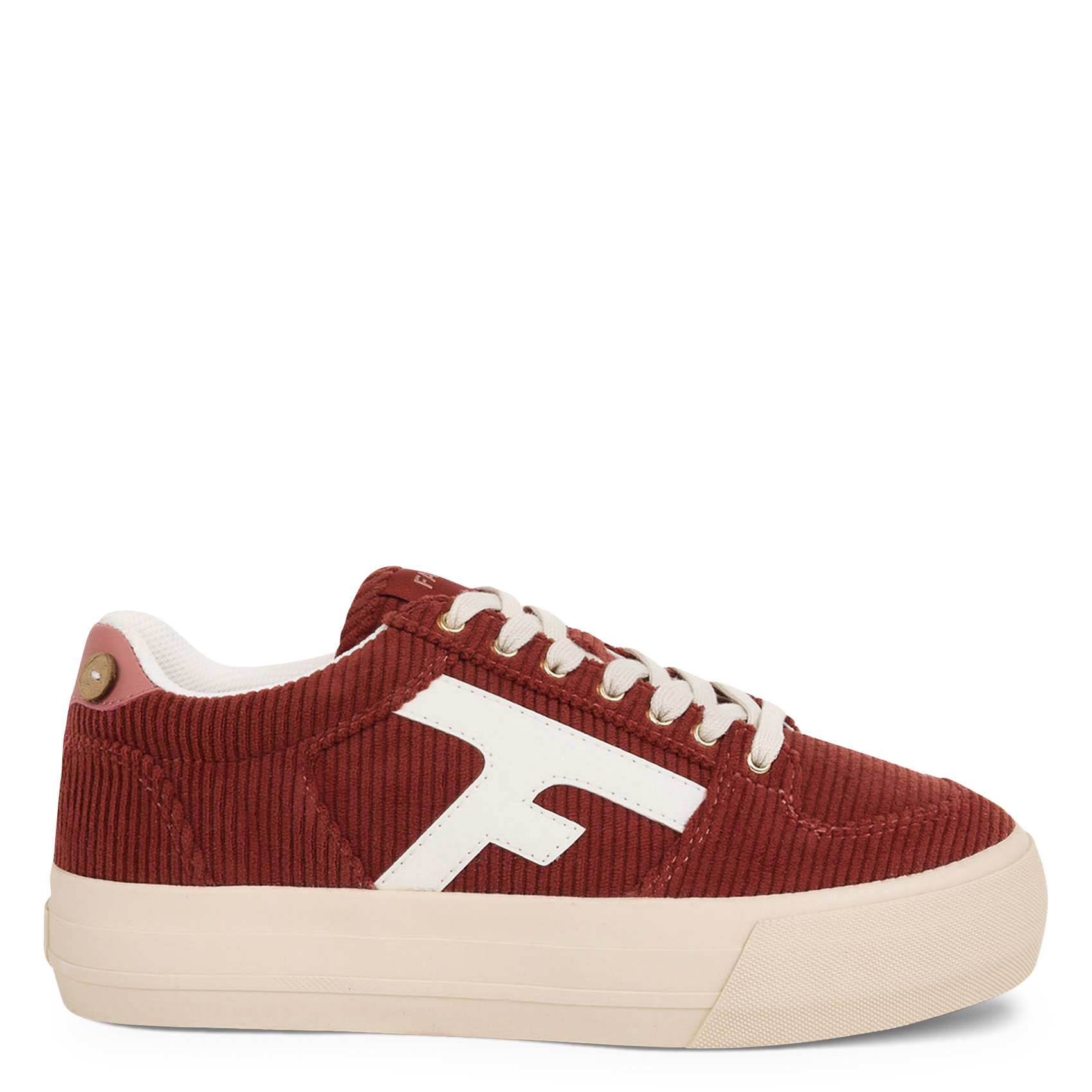 Sneaker mit Rippveloursleder-Optik FAGUO Rot