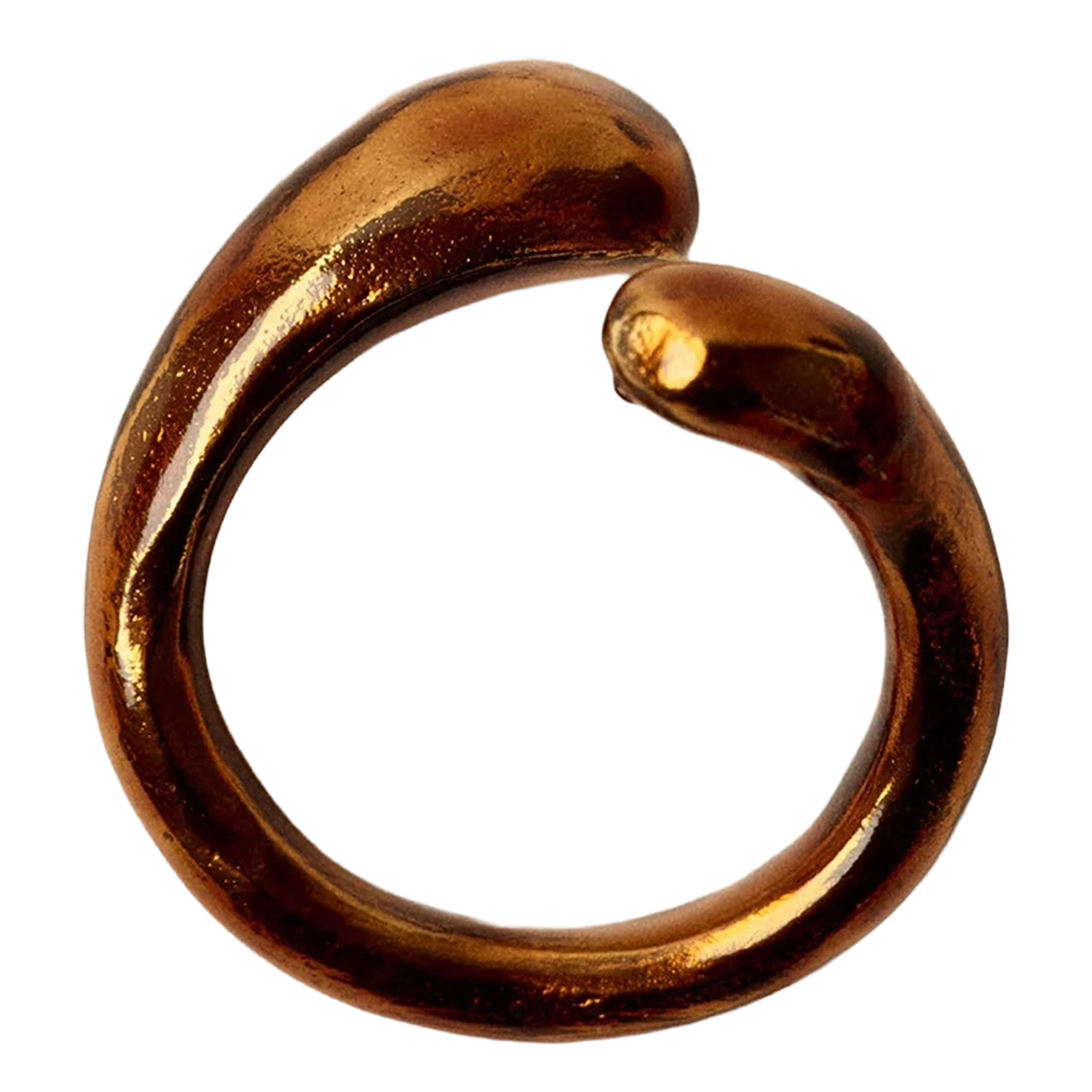 Recycled brass ring SESSUN Golden