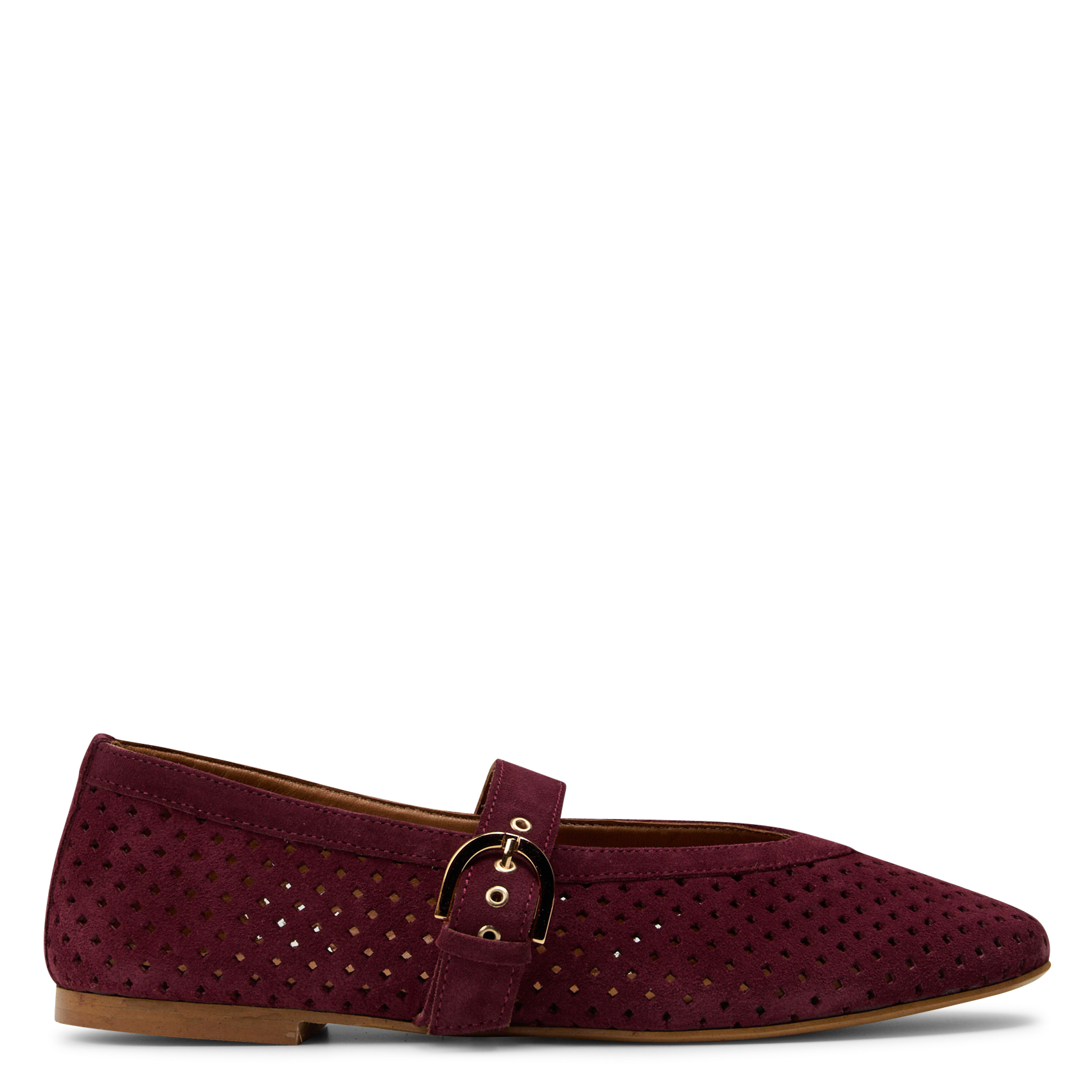 Ballerines velours à bride en cuir MELLOW YELLOW Violet