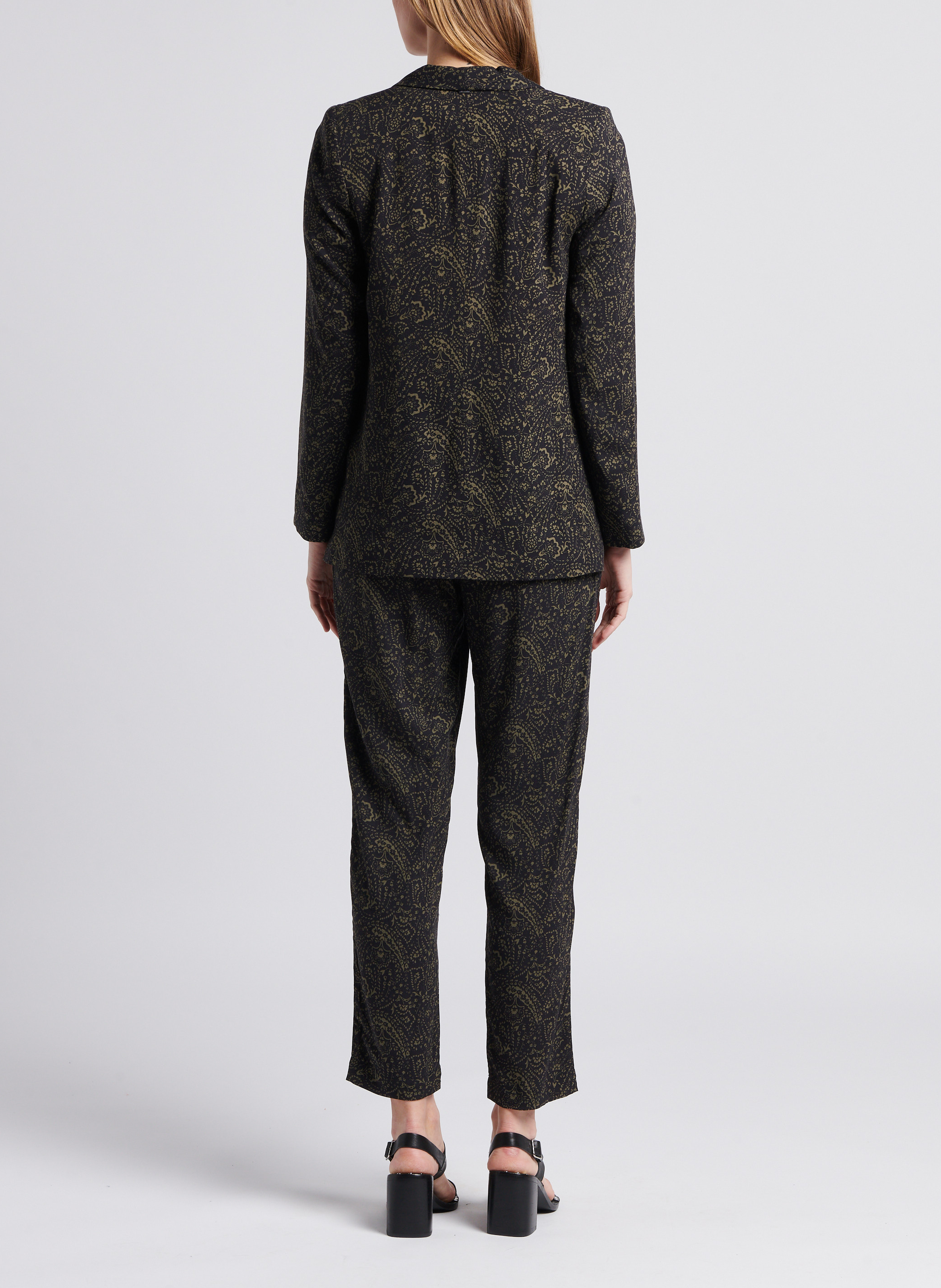 Tee-shirt col rond droit en coton AMERICAN VINTAGE Kaki