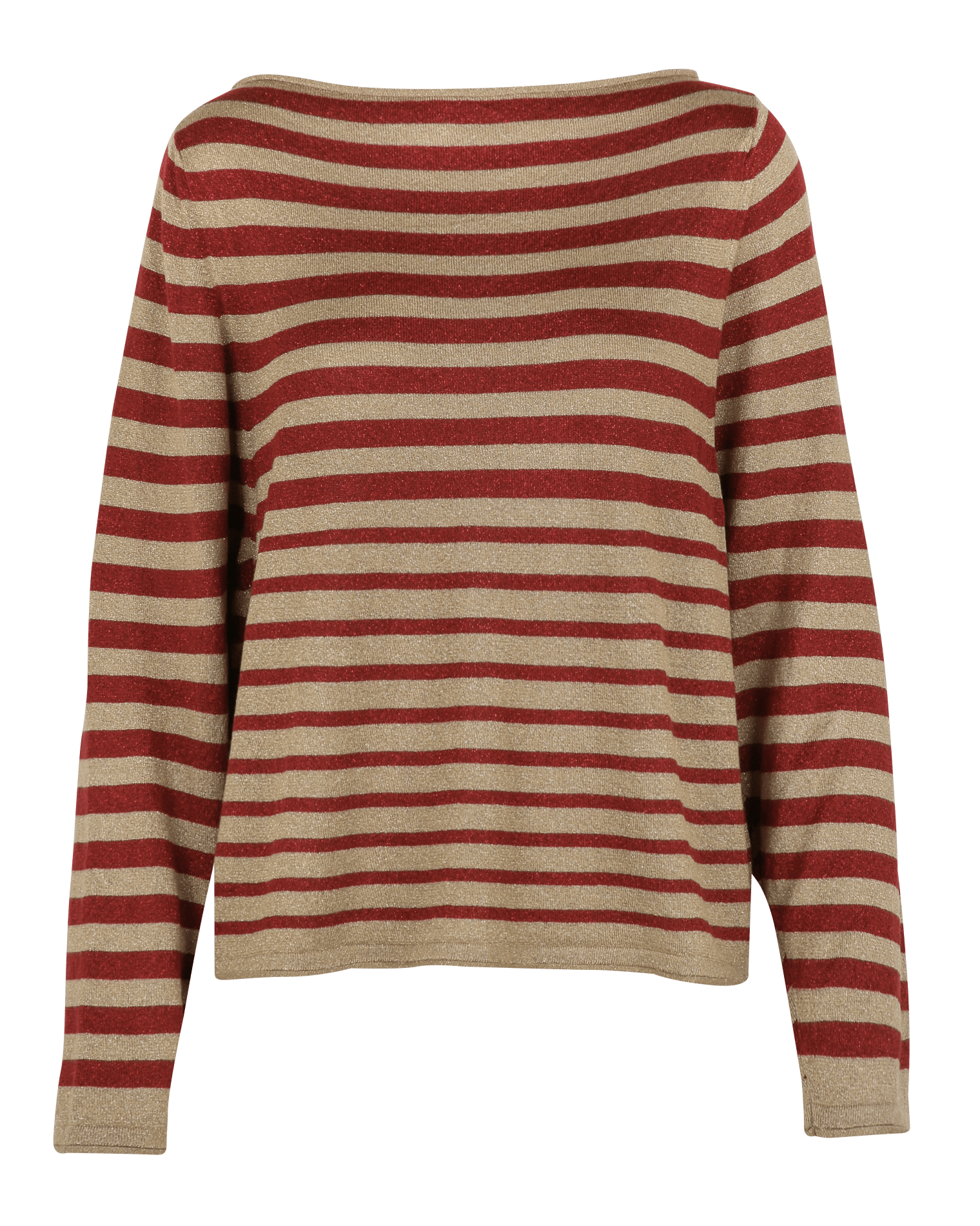 Pull droit à rayures LEON & HARPER Marron