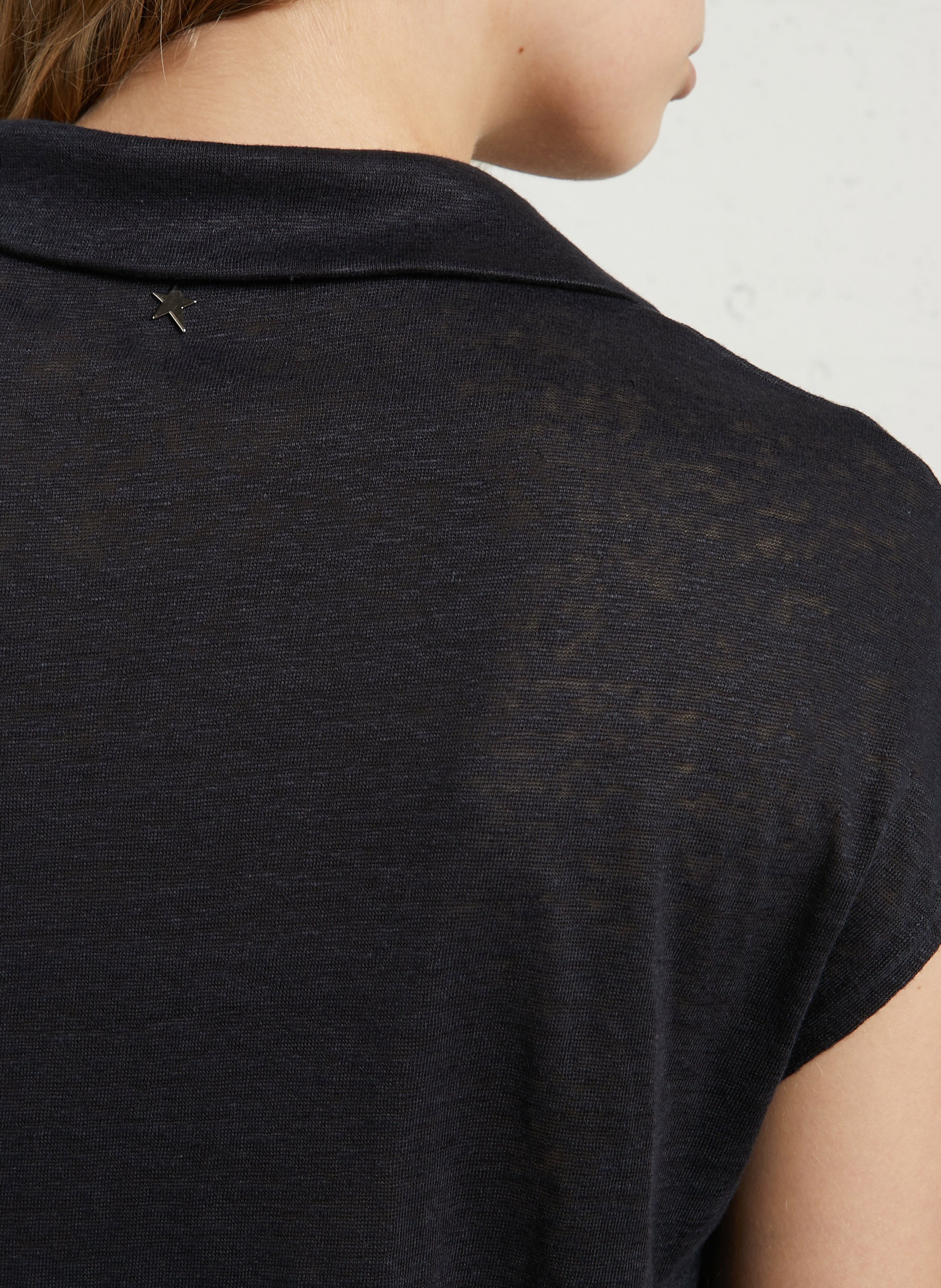 Loose-fit linen T-shirt SUD EXPRESS Blue