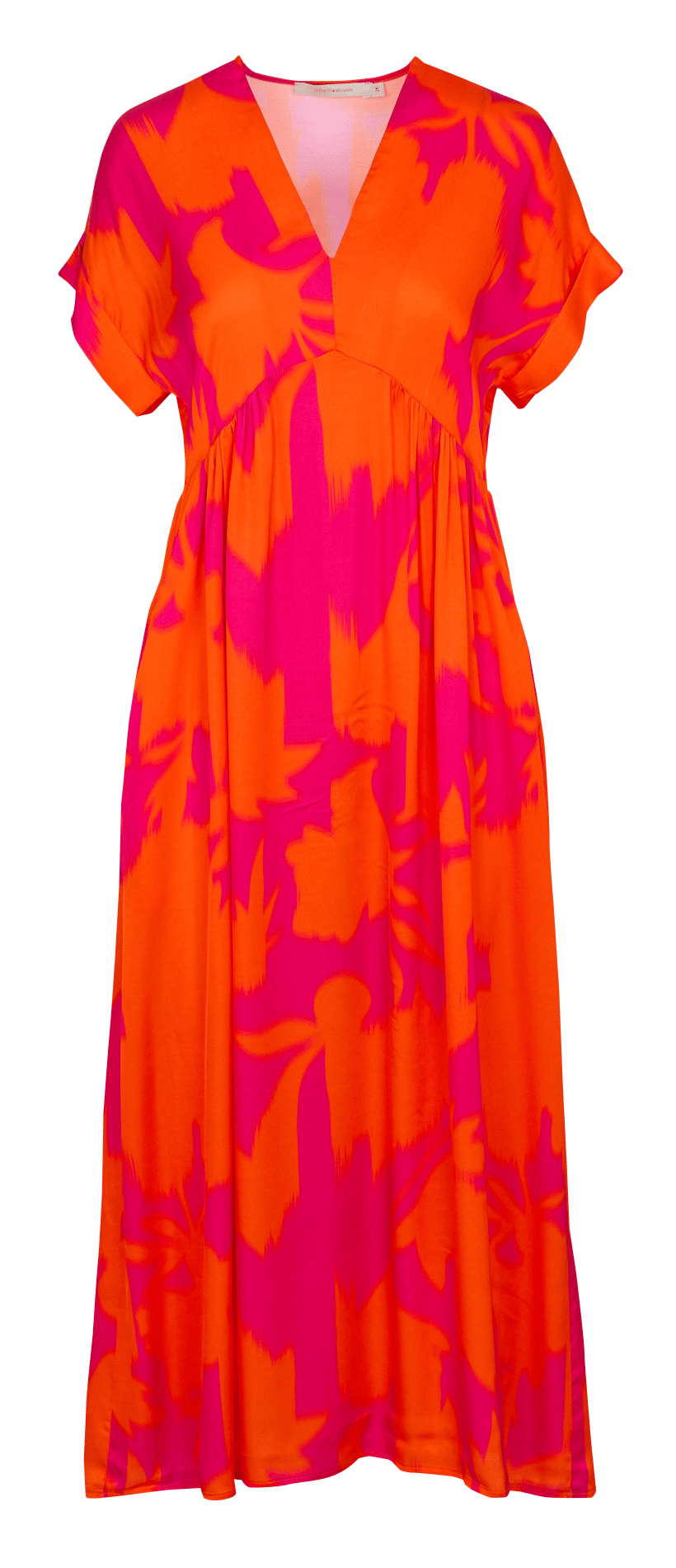 Robe midi imprimée col v LA FEE MARABOUTEE Multicolore