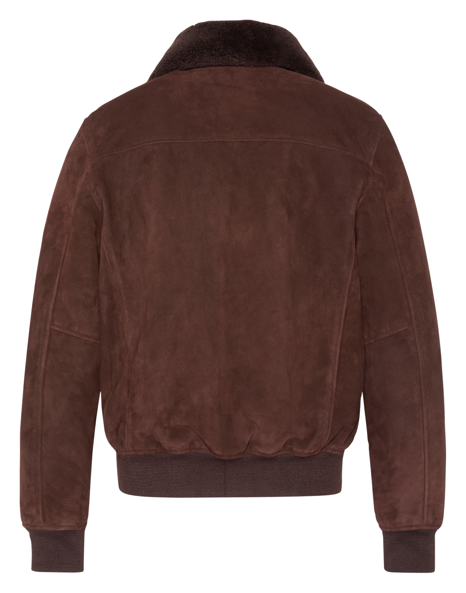 Gerader Veloursleder-Blouson SCHOTT Braun