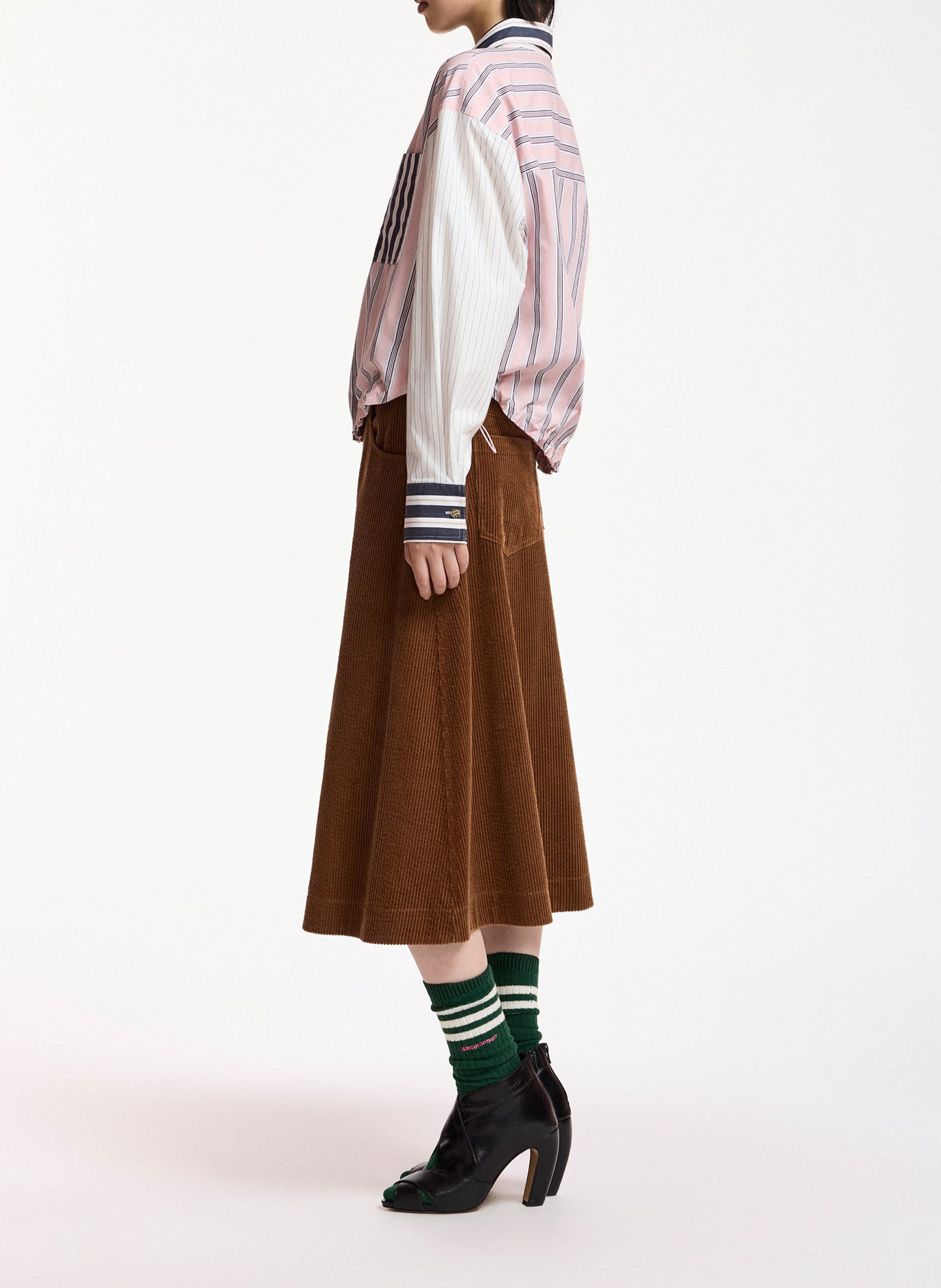 Bermudas anchas de algodón ESSENTIEL ANTWERP Marron