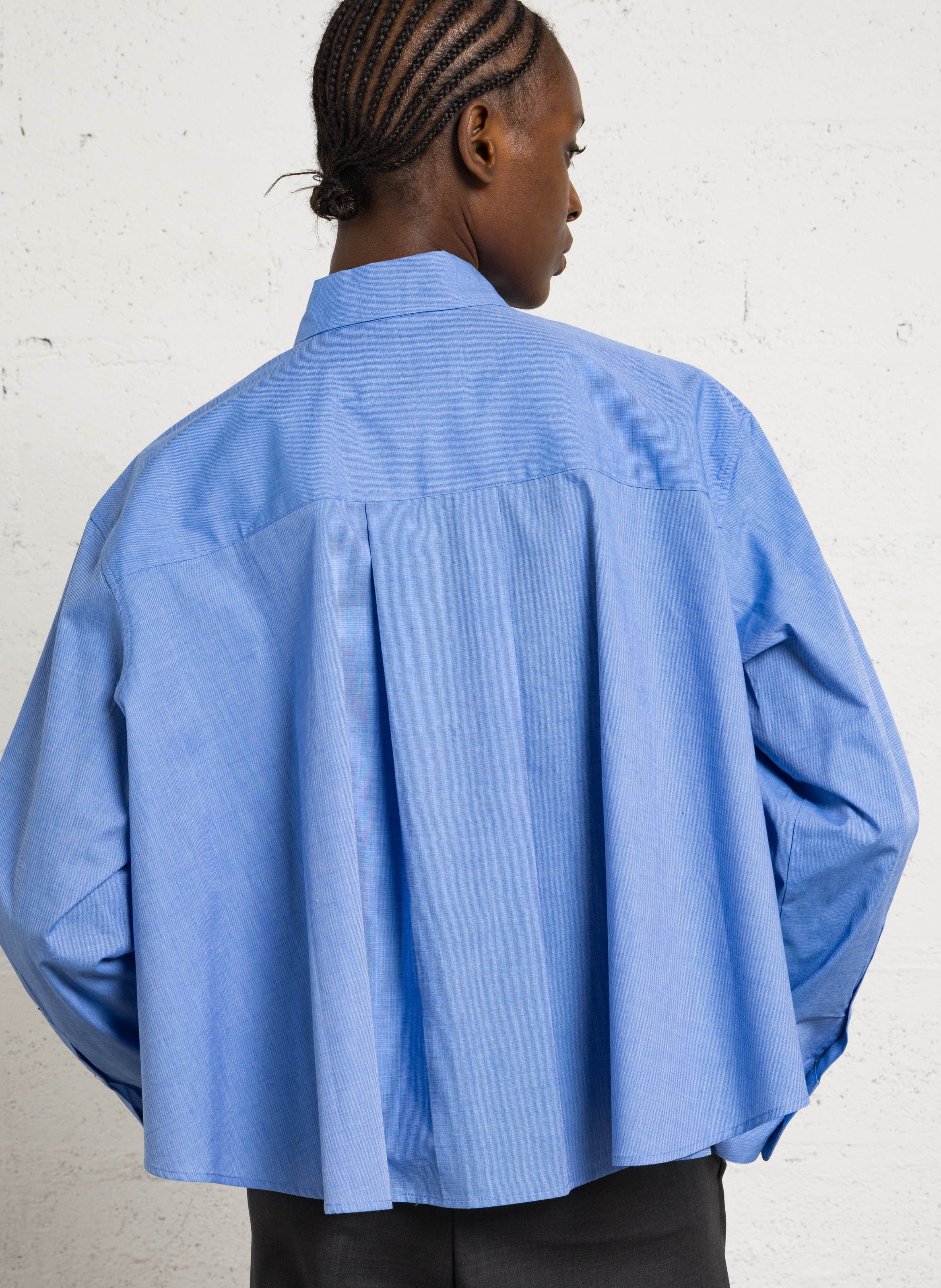 Cotton shirt with classic collar BELLEROSE Blue