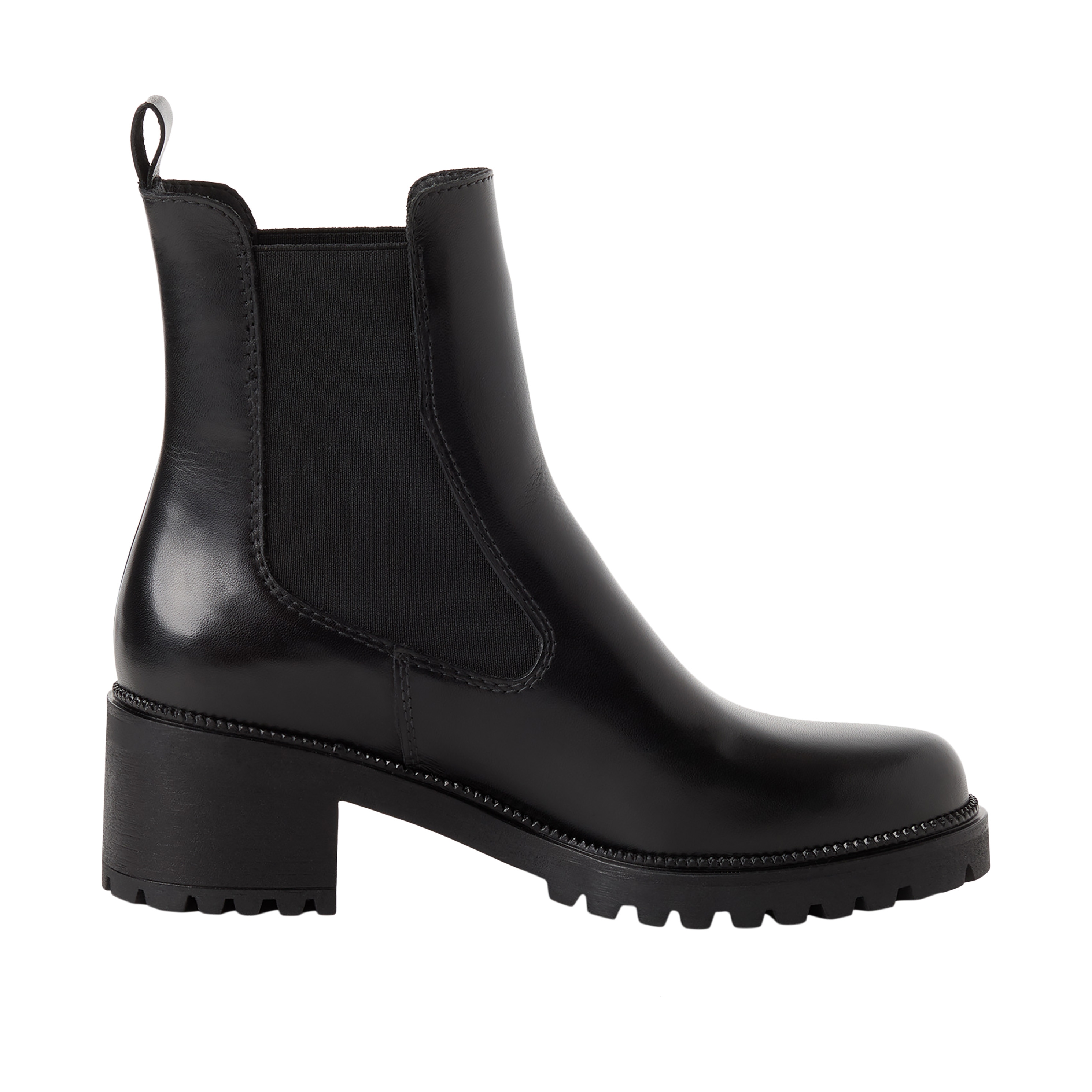 Leather ankle boots TAMARIS Black