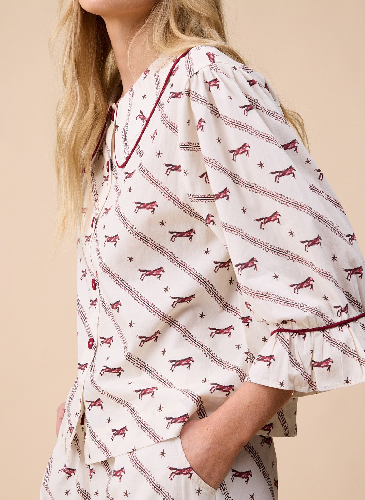 Pyjama en coton TBCO Blanc