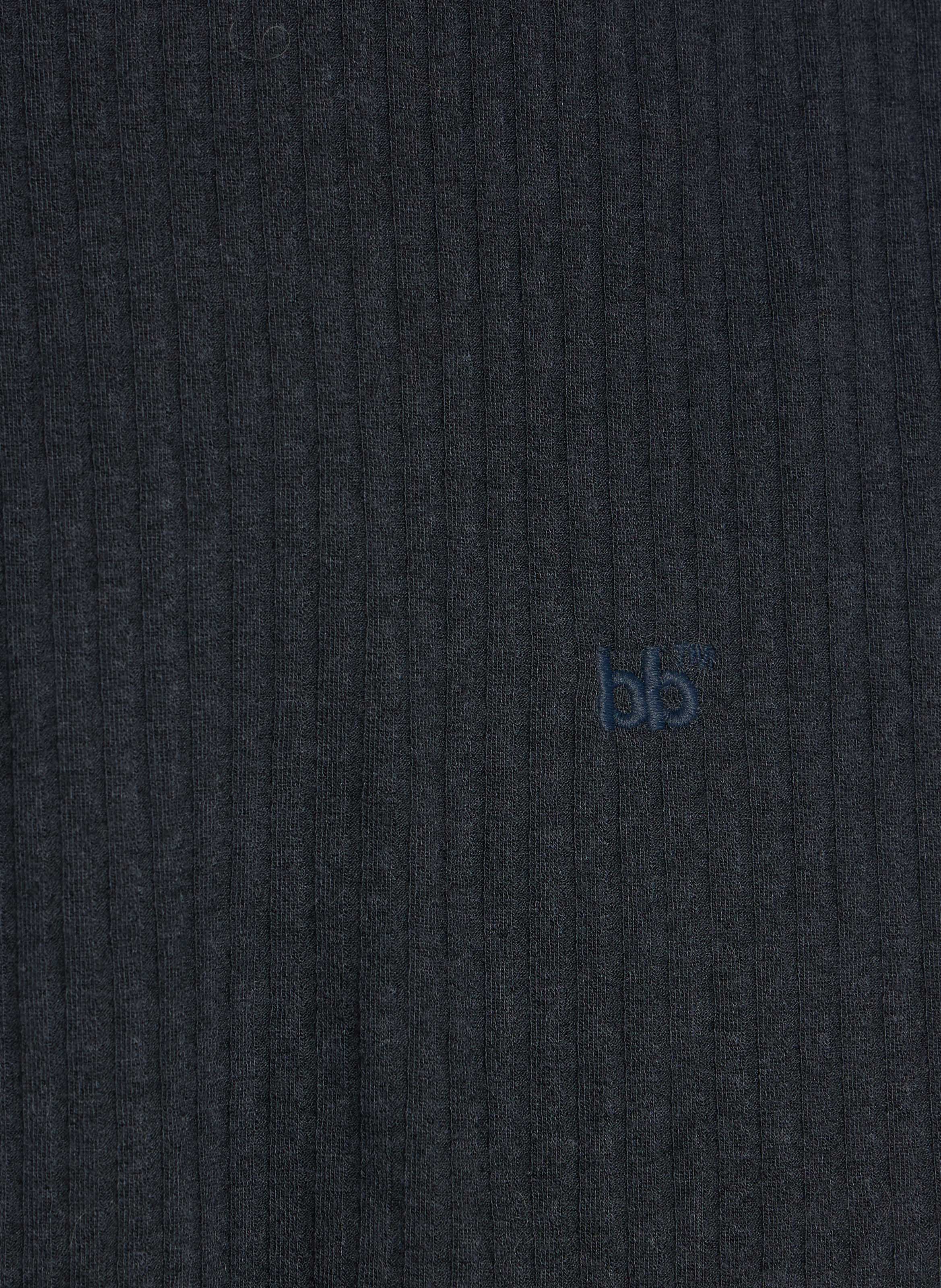 T-shirt moulant col roulé uni BELLEROSE Bleu
