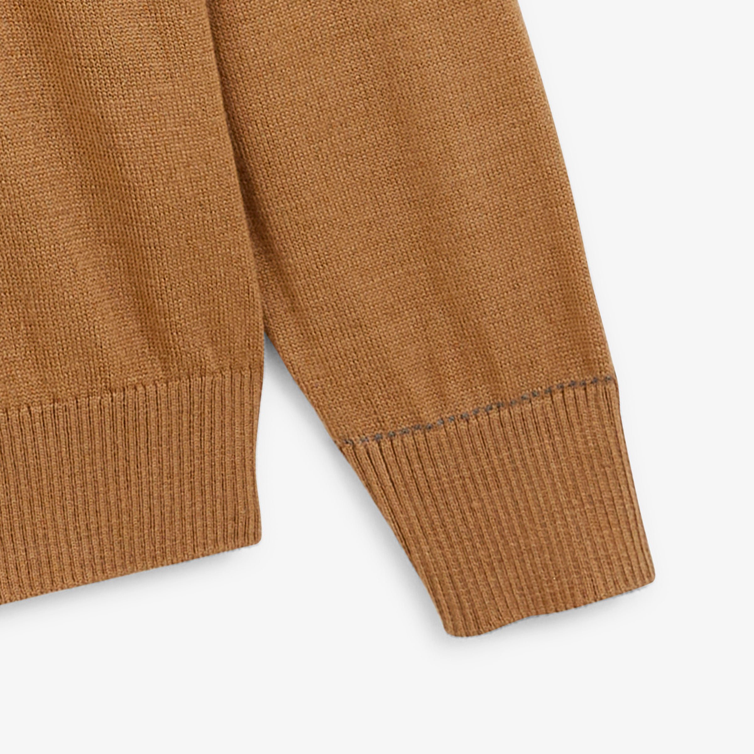 Essential MAO crew-neck walnut brown sweater SERGE BLANCO Brown
