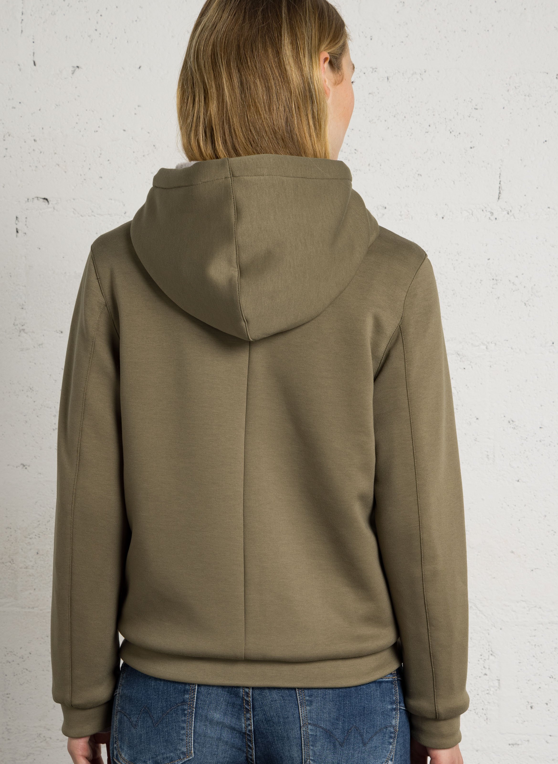 Rechte sweater met opstaande kraag K-WAY Groen