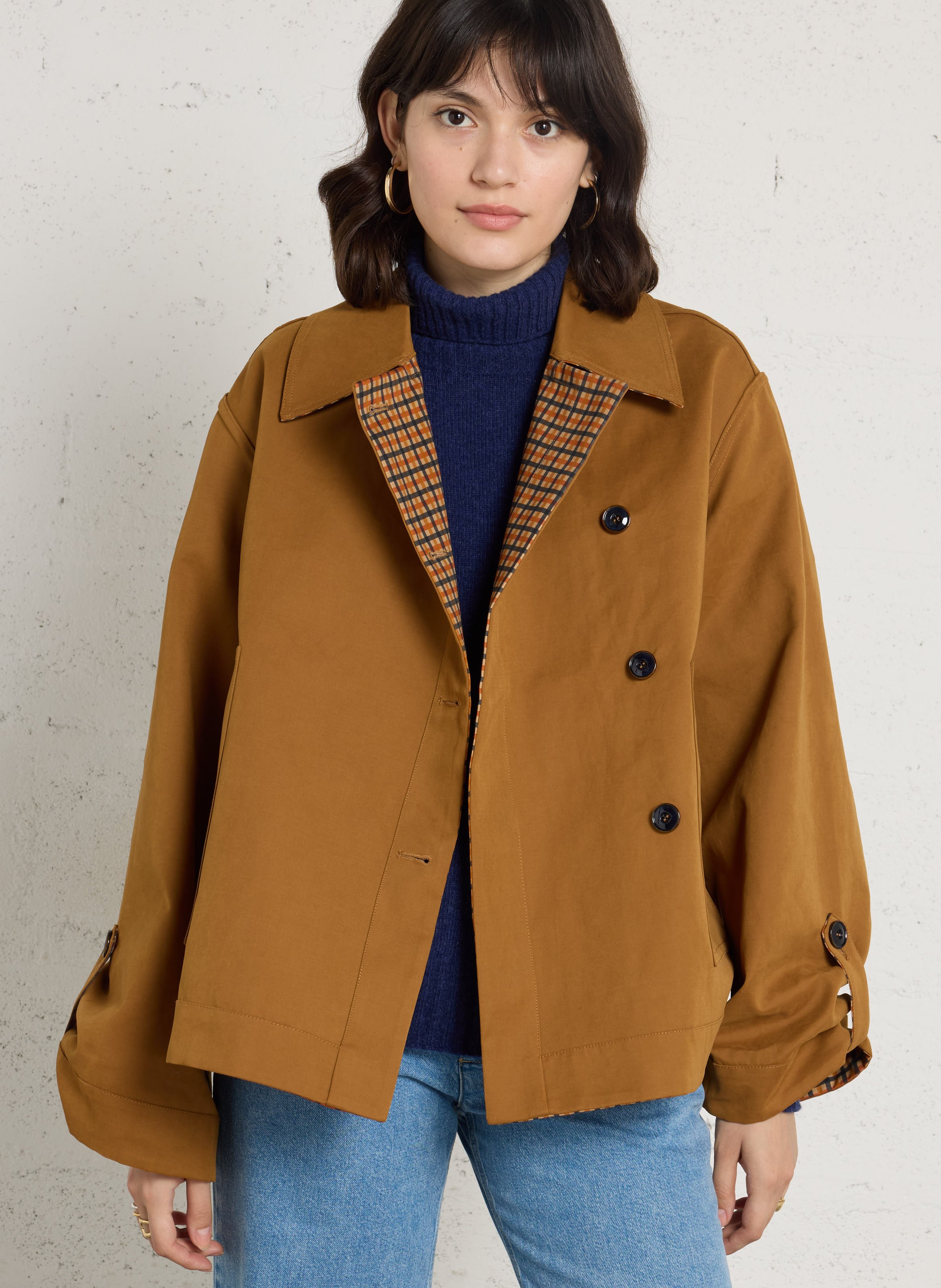 Kurzer Wendetrenchcoat SACRECOEUR Mehrfarbig