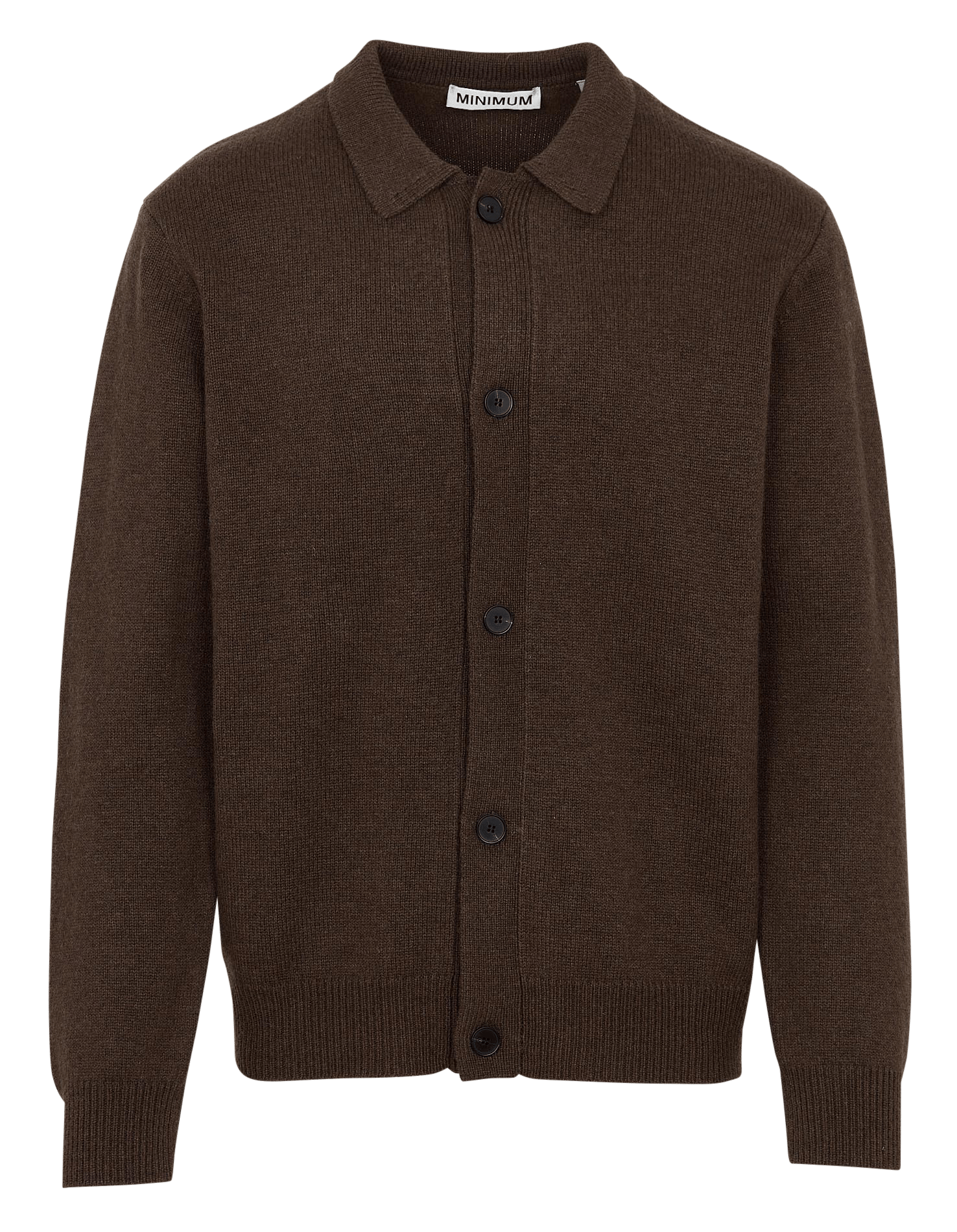 Buttoned wool blend plain vest MINIMUM