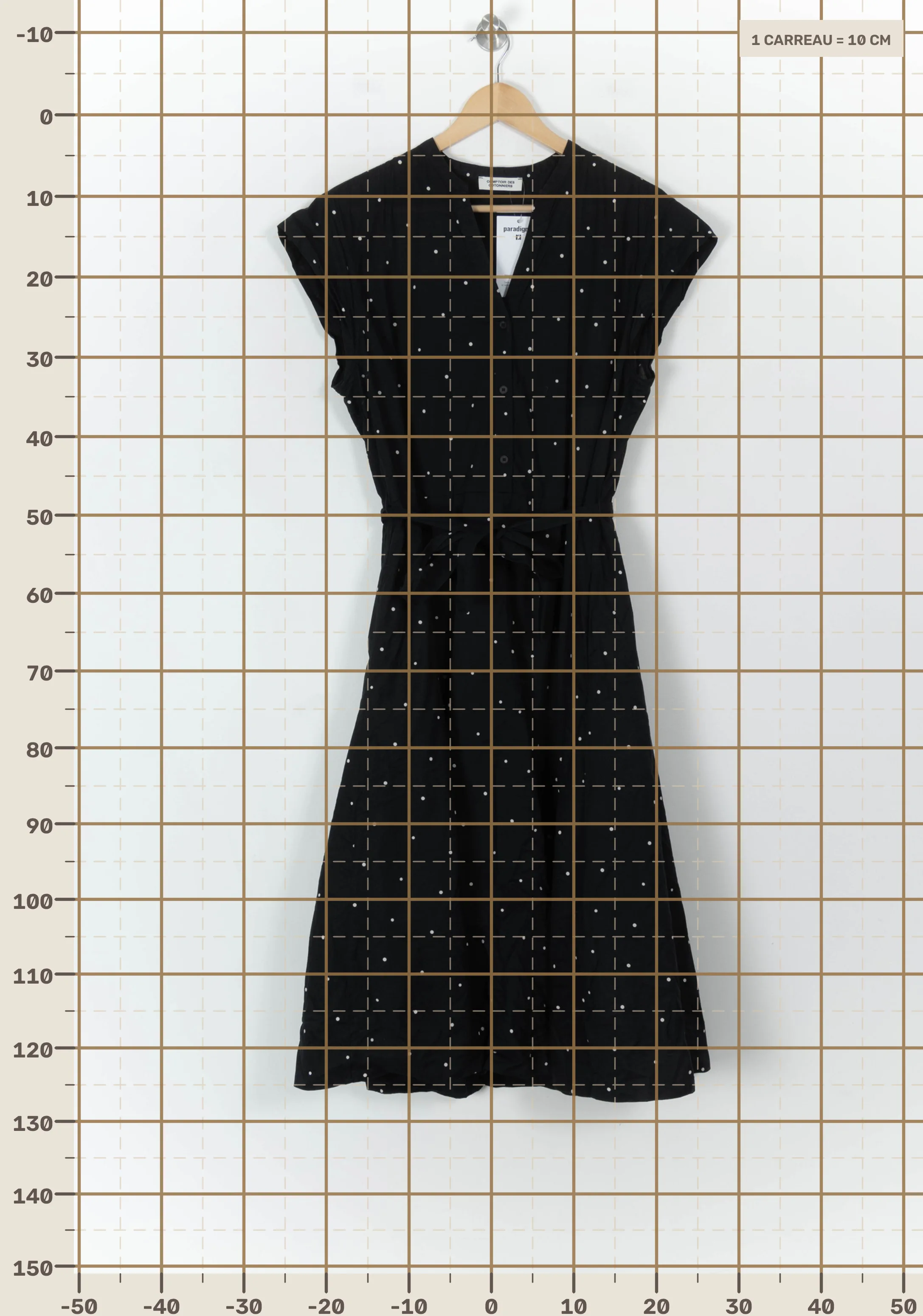 Robe longue COMPTOIR DES COTONNIERS - Seconde main Noir