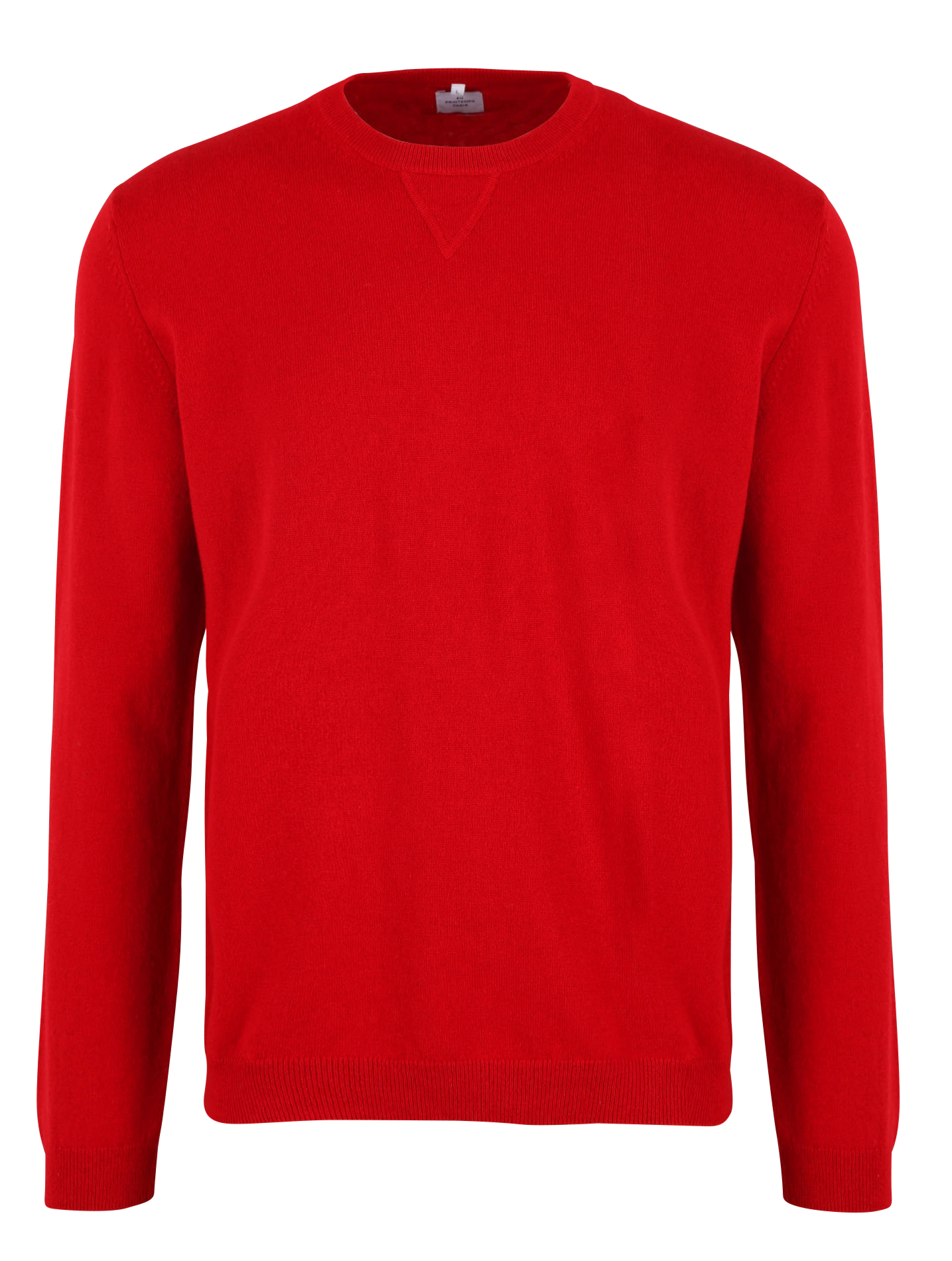 Round-neck cashmere sweater AU PRINTEMPS PARIS Red