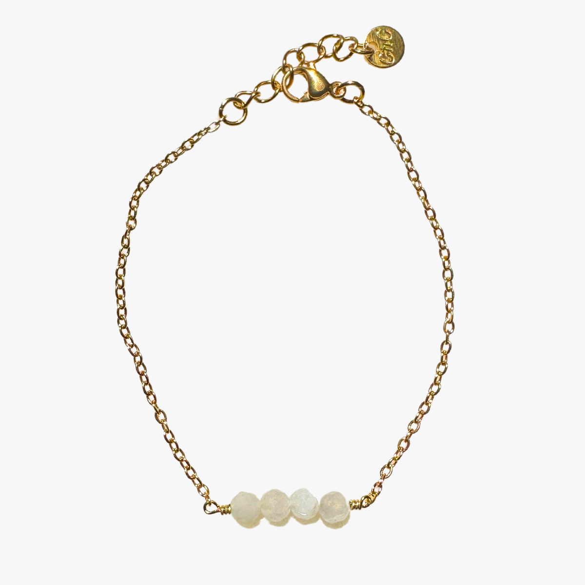 Moonstone bracelet GINANDGER White
