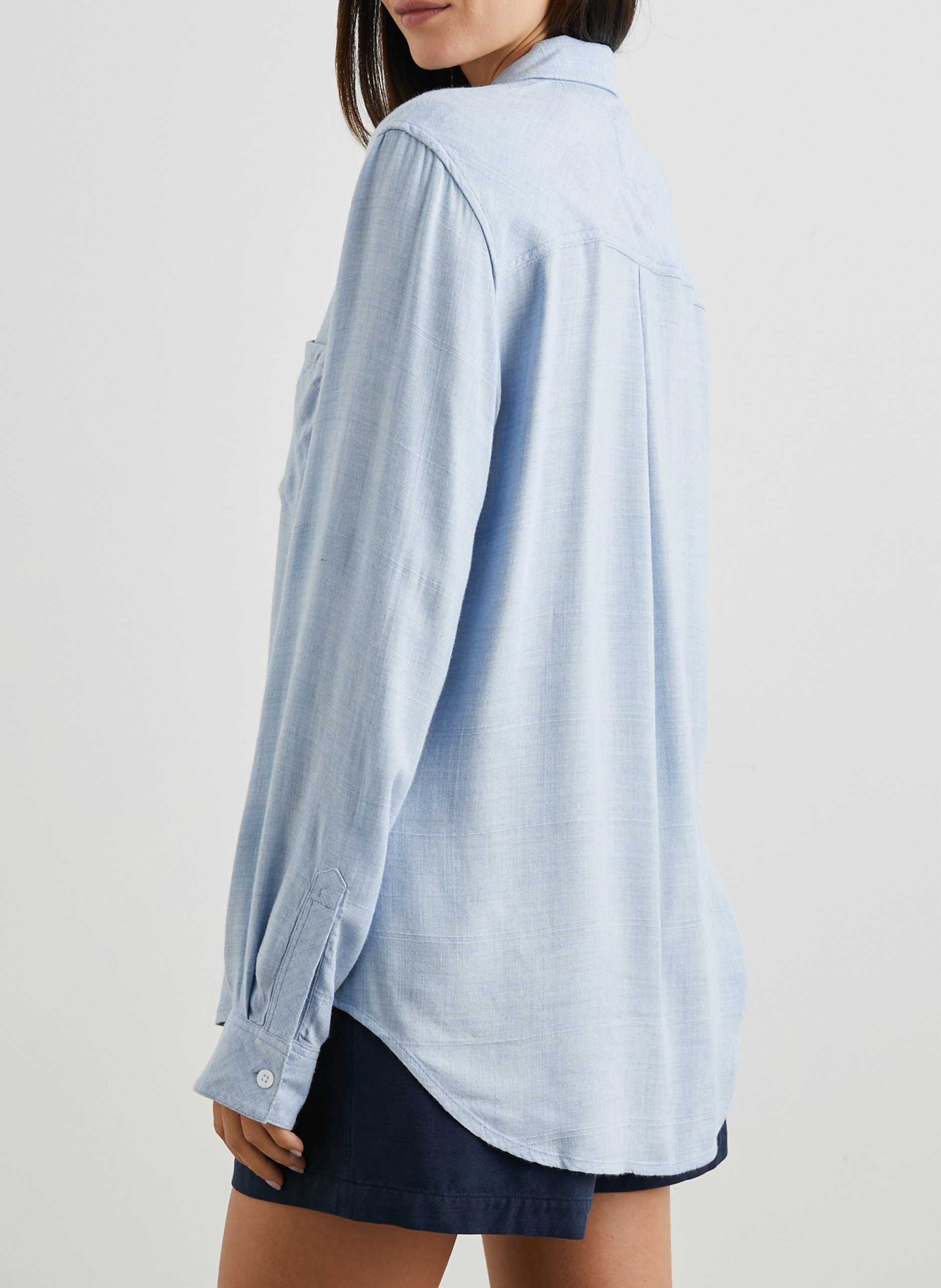 Straight checked shirt RAILS Blue