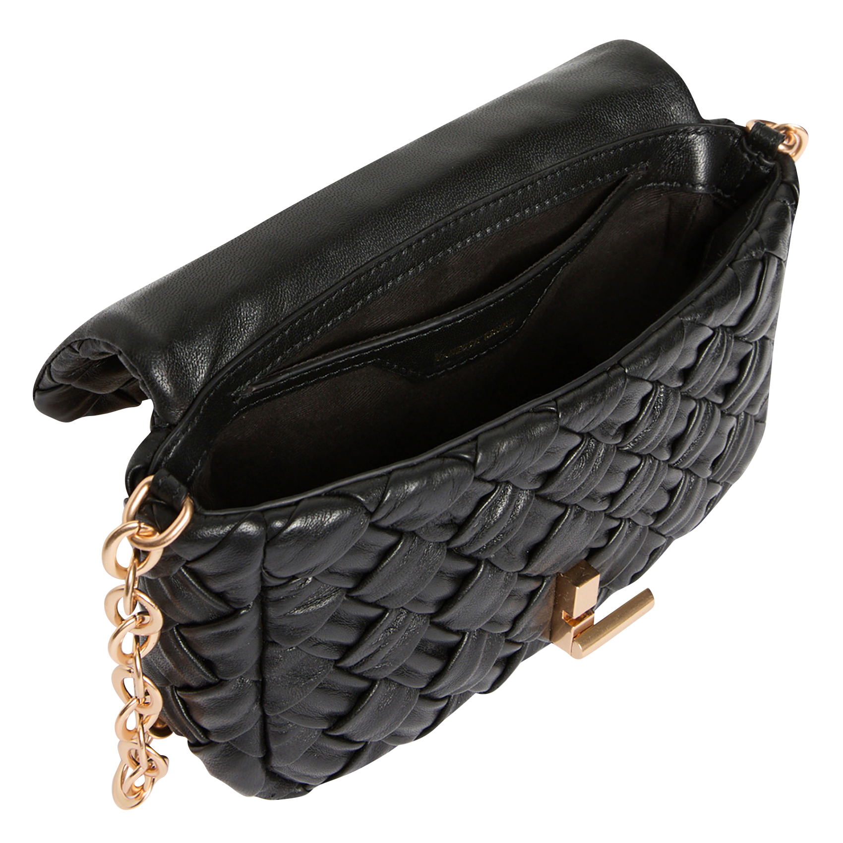 Metropolis Gilda - Umhängetasche aus geflochtenem Leder VANESSA BRUNO Schwarz