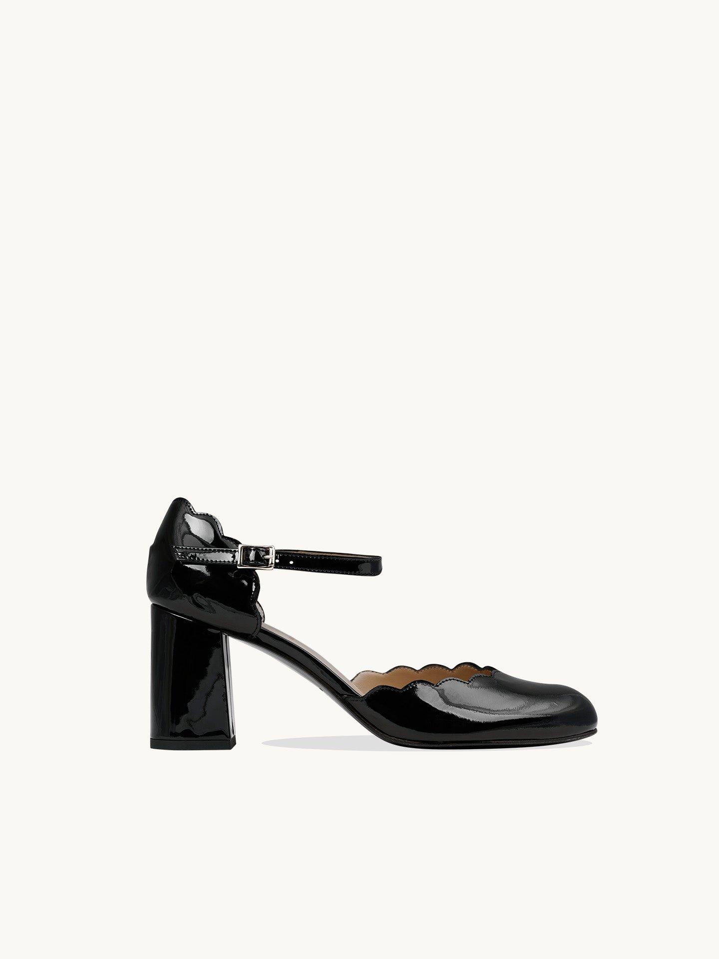 Cebibi patent leather Mary Janes with heel EMZI PARIS Black