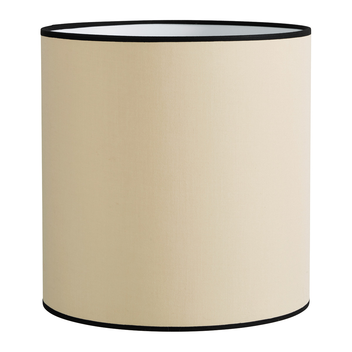 Lampshade - beige trimmed in black - diam. 28 cm BLANC D'IVOIRE Beige