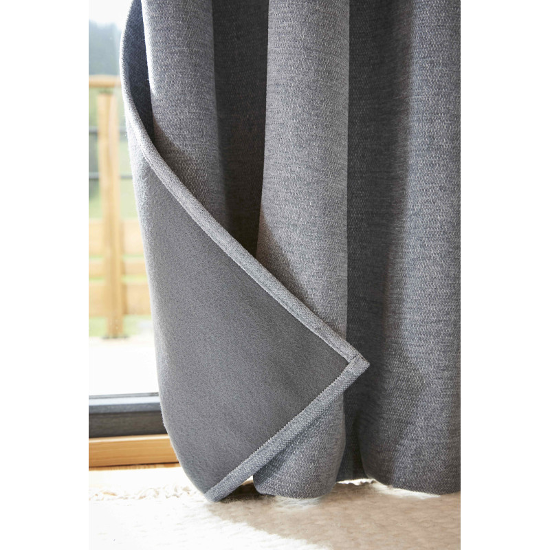 Blackout and Thermal Curtains L'EFFET PAPILLON Grey