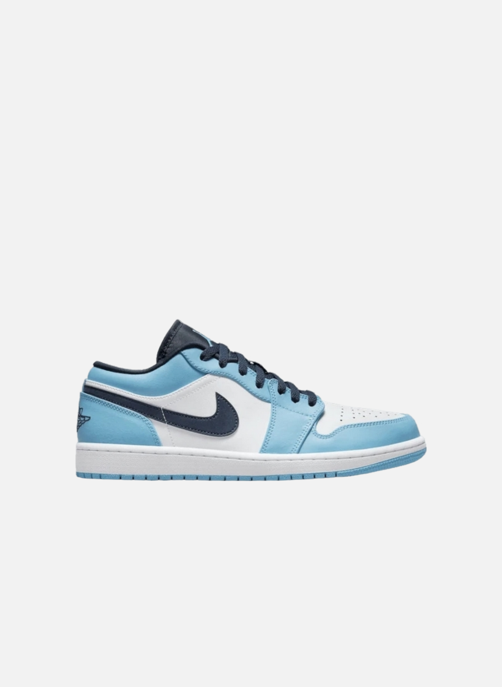 Leather low-top sneakers NIKE Blue