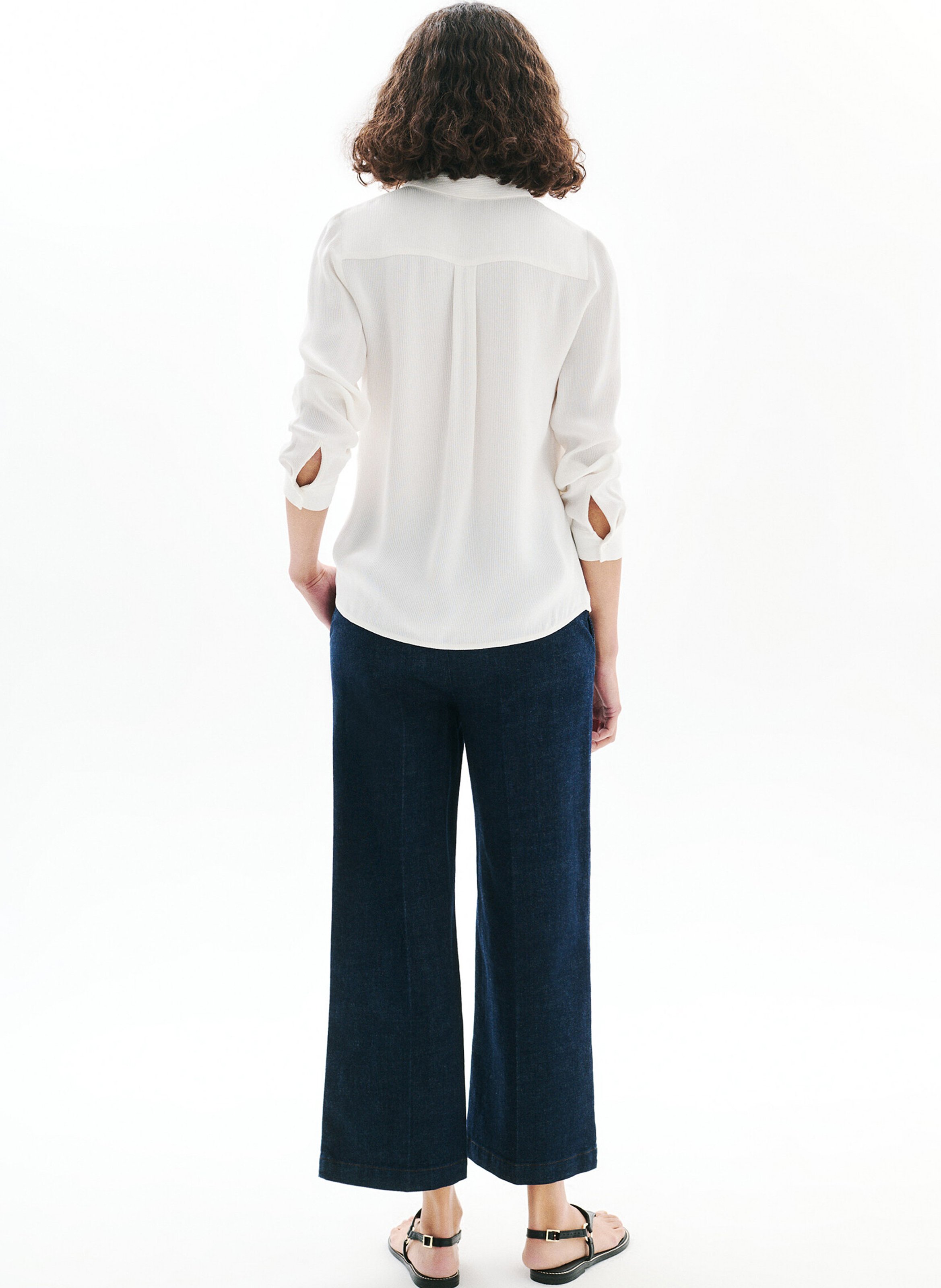 Chemise col classique CAROLL Beige