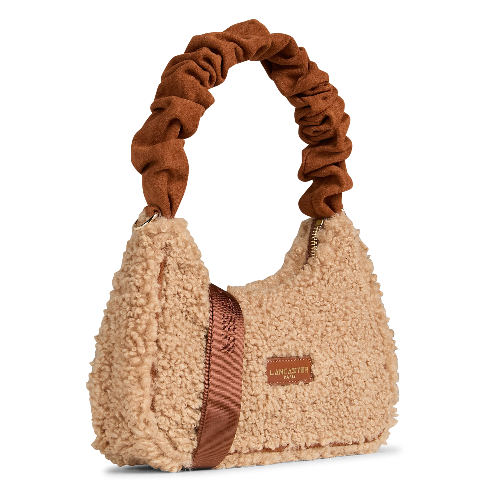 Gevoerde schoudertas LANCASTER PARIS Bruin