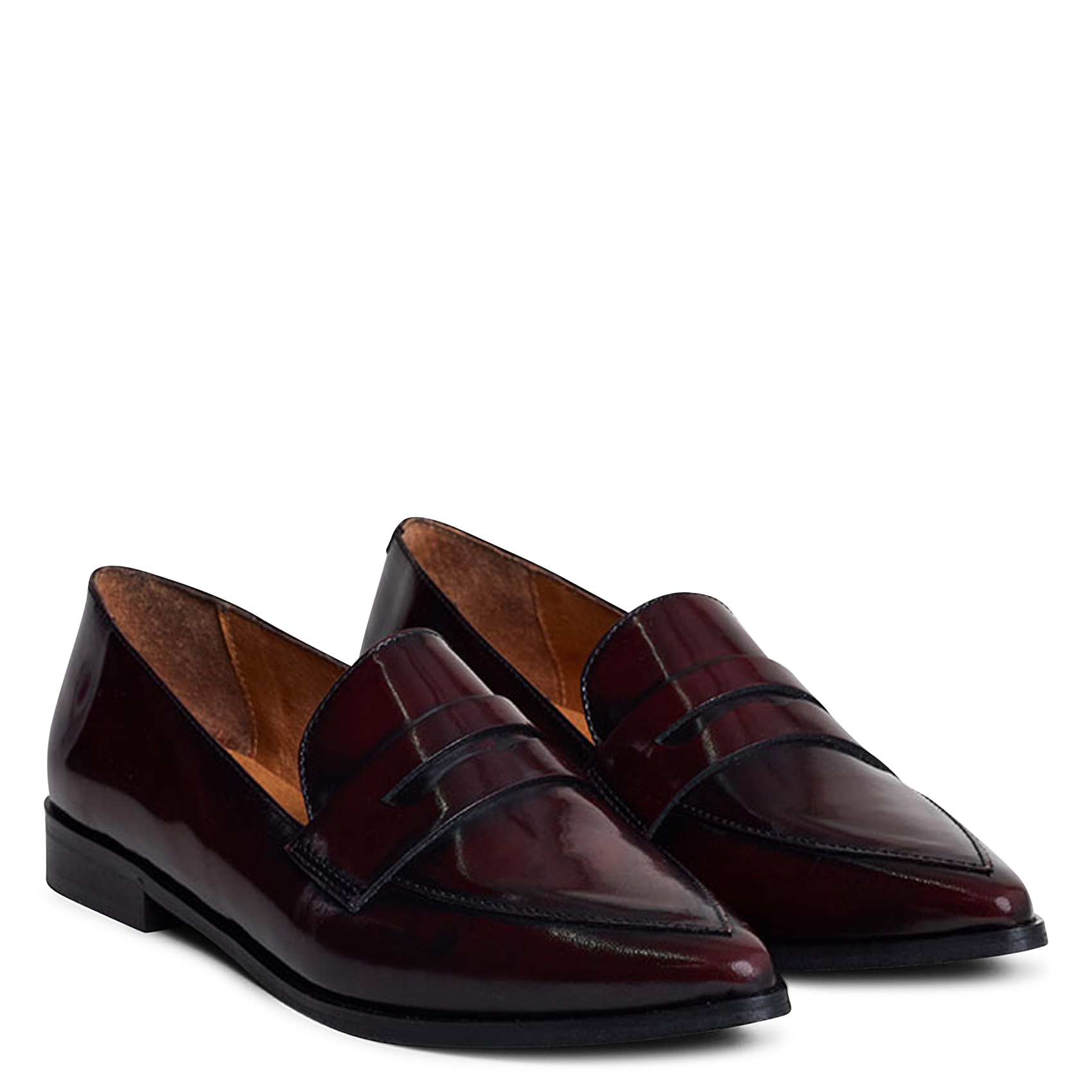 Mocassins en cuir JONAK Rouge