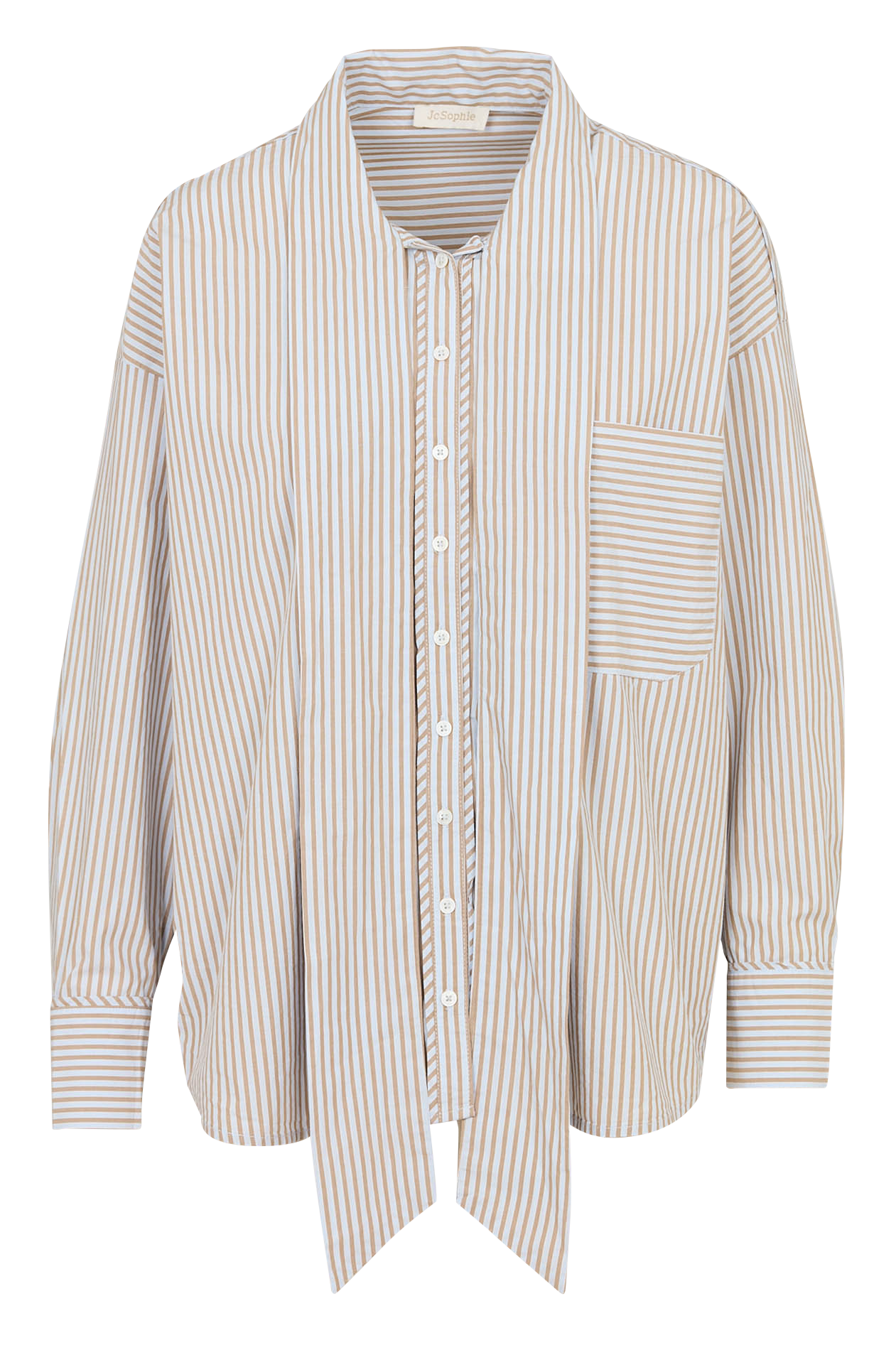 Chemise droite en coton rayé JC SOPHIE Multicolore