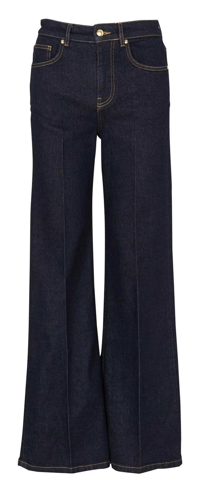 High-waisted raw denim flared jeans TARA JARMON Blue