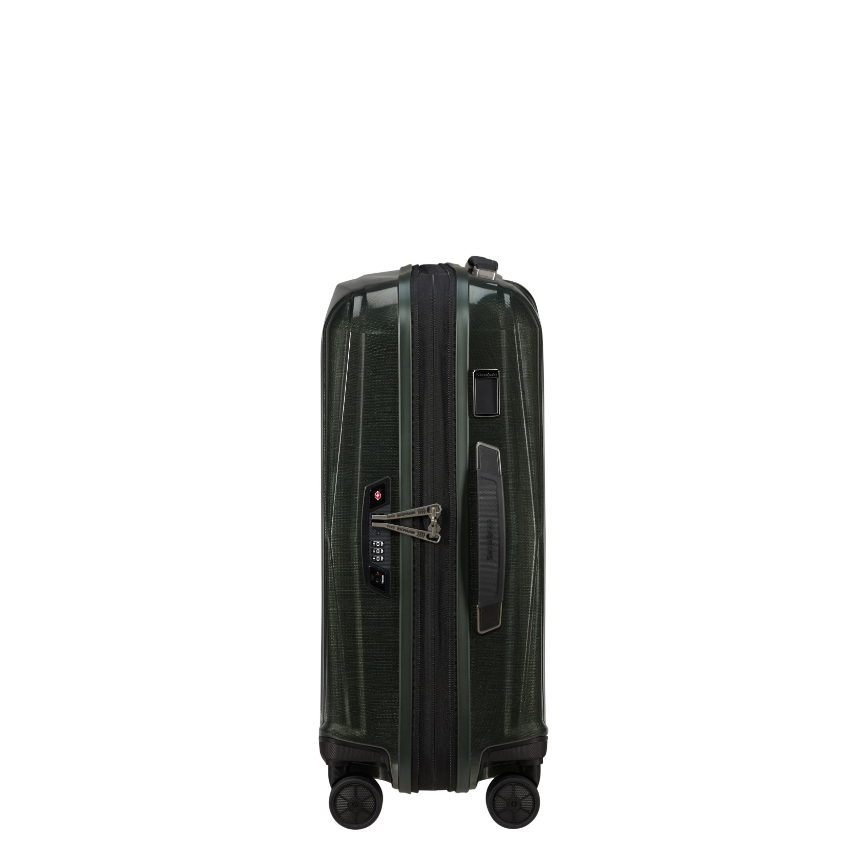 Major-lite 4-wheel carry-on suitcase size S Black