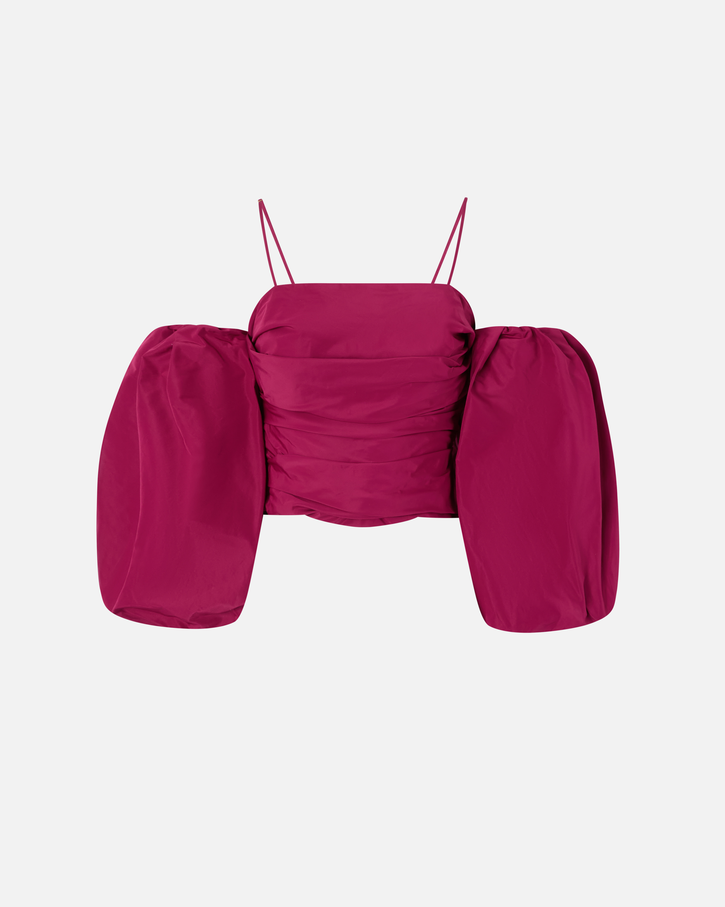 Short top with balloon sleeves PINKO Multicolored