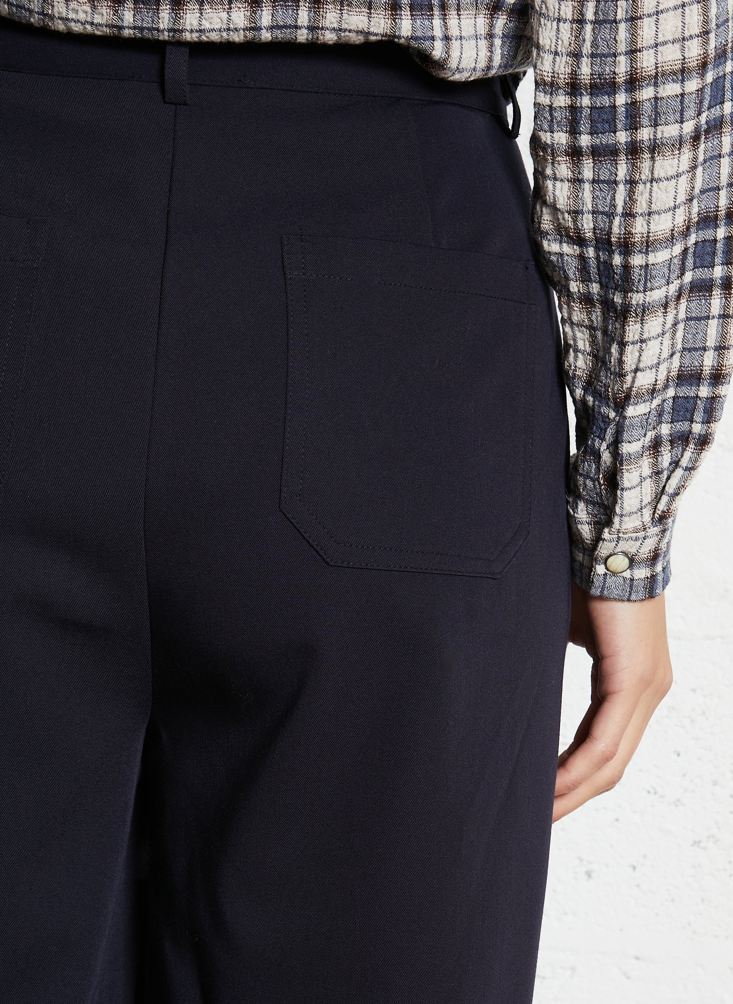 Bermuda large taille mi-haute uni LA PETITE ETOILE Bleu