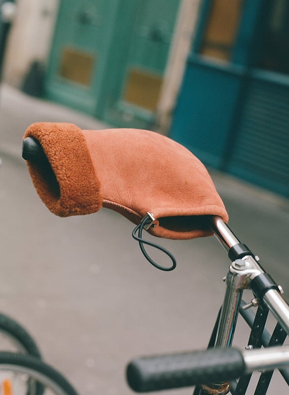 Wollen fietshandschoenen ILDA'S SHEEP Roze