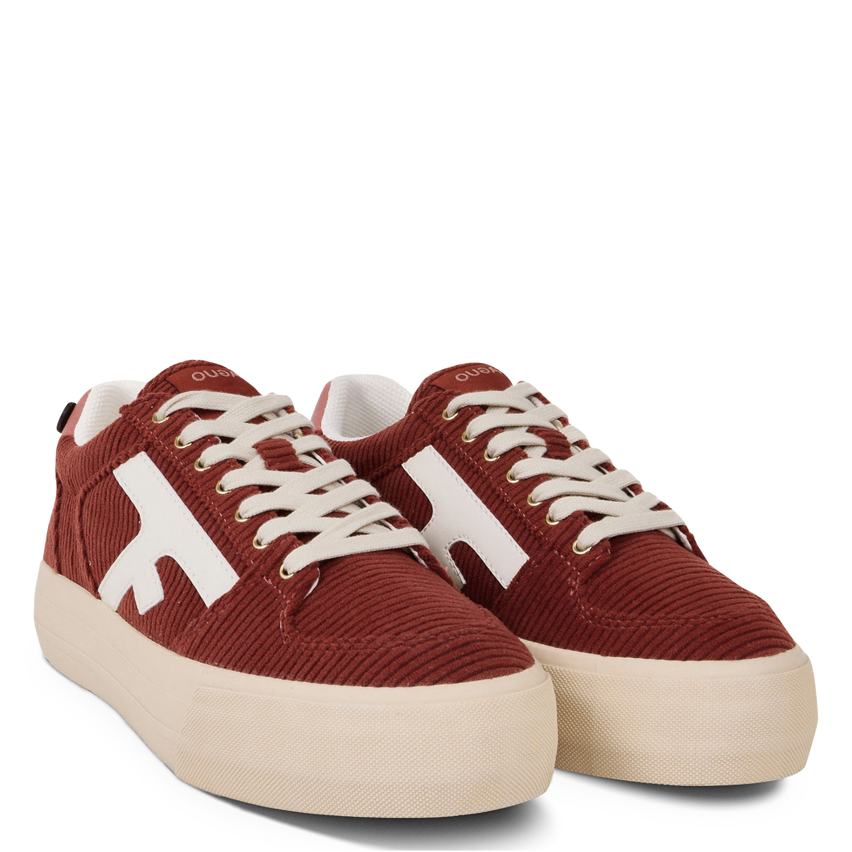 Sneaker mit Rippveloursleder-Optik FAGUO Rot