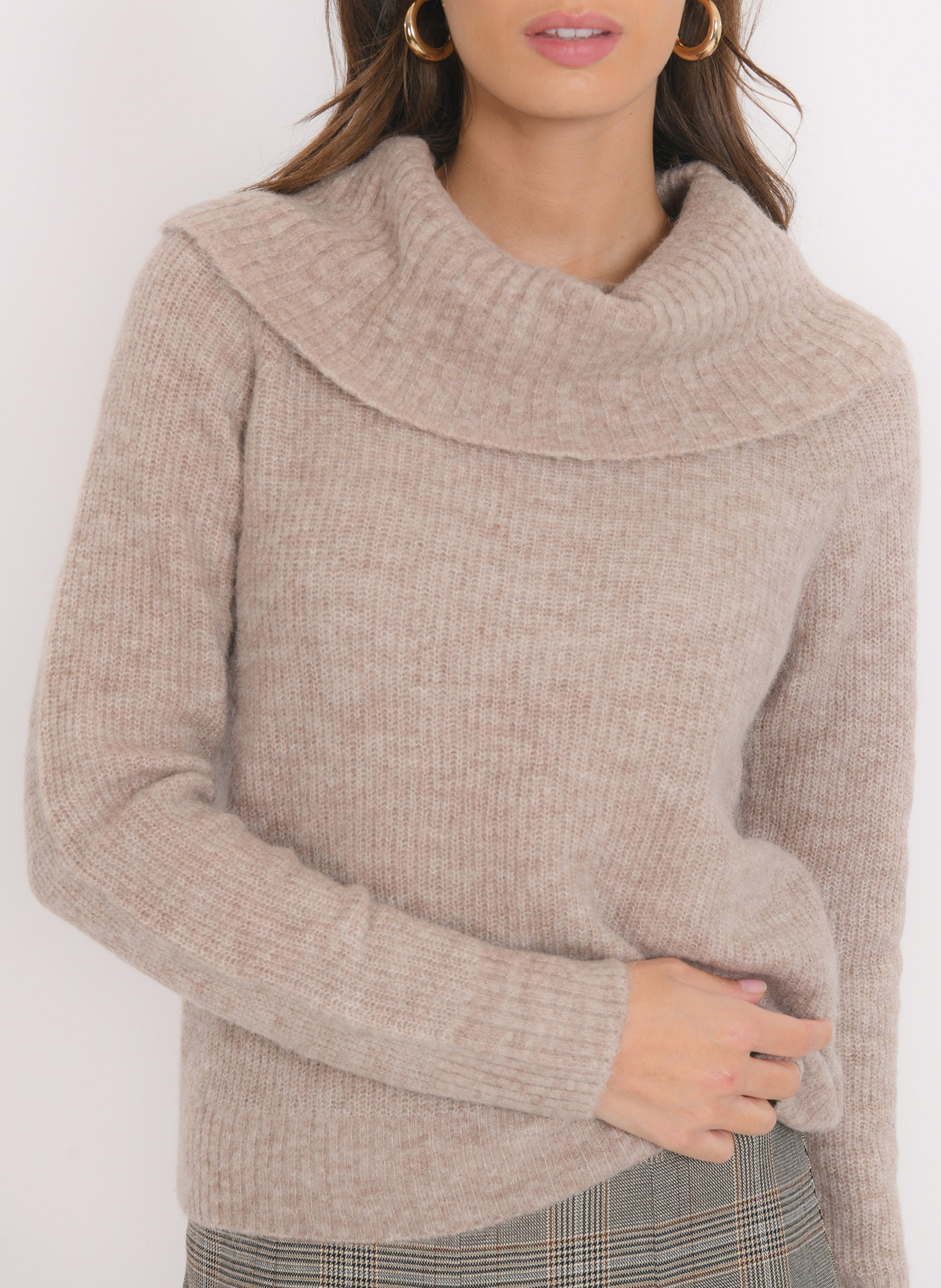 Rolli aus Wollmix KOOKAI Beige