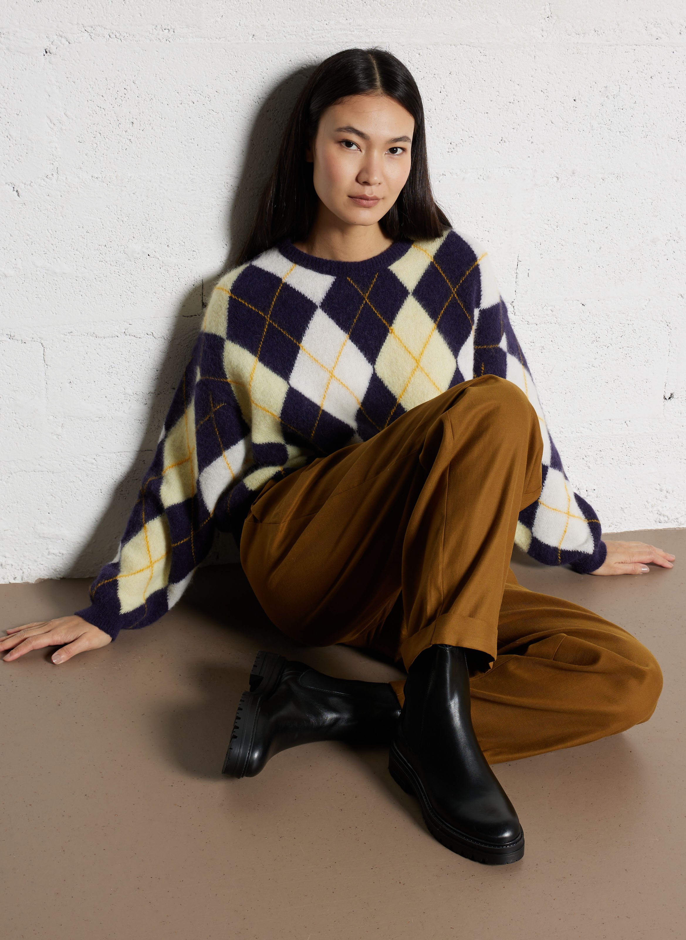 Bianca leather ankle boots BOCAGE Black