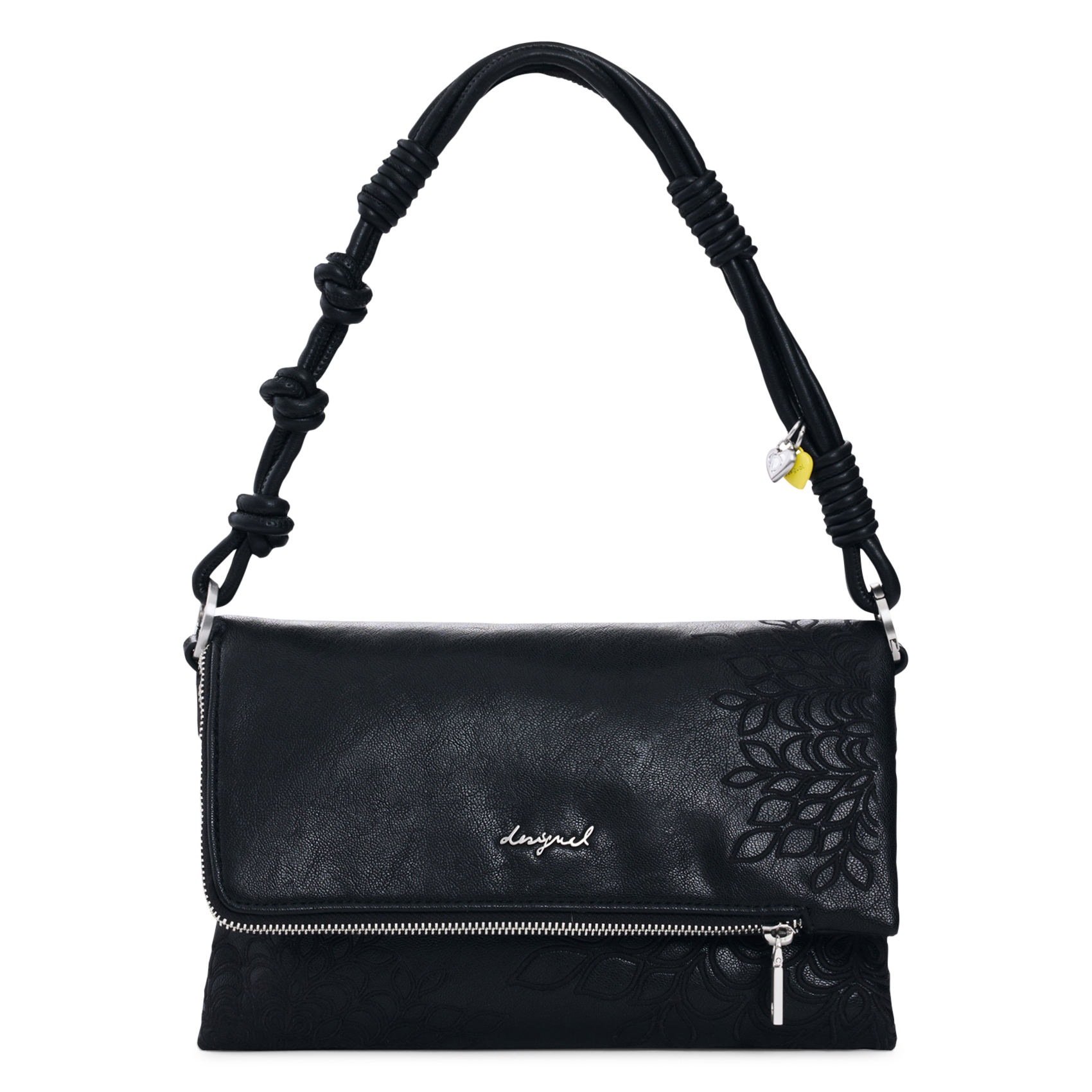 Umhängetasche mit bestickter Klappe DESIGUAL Schwarz